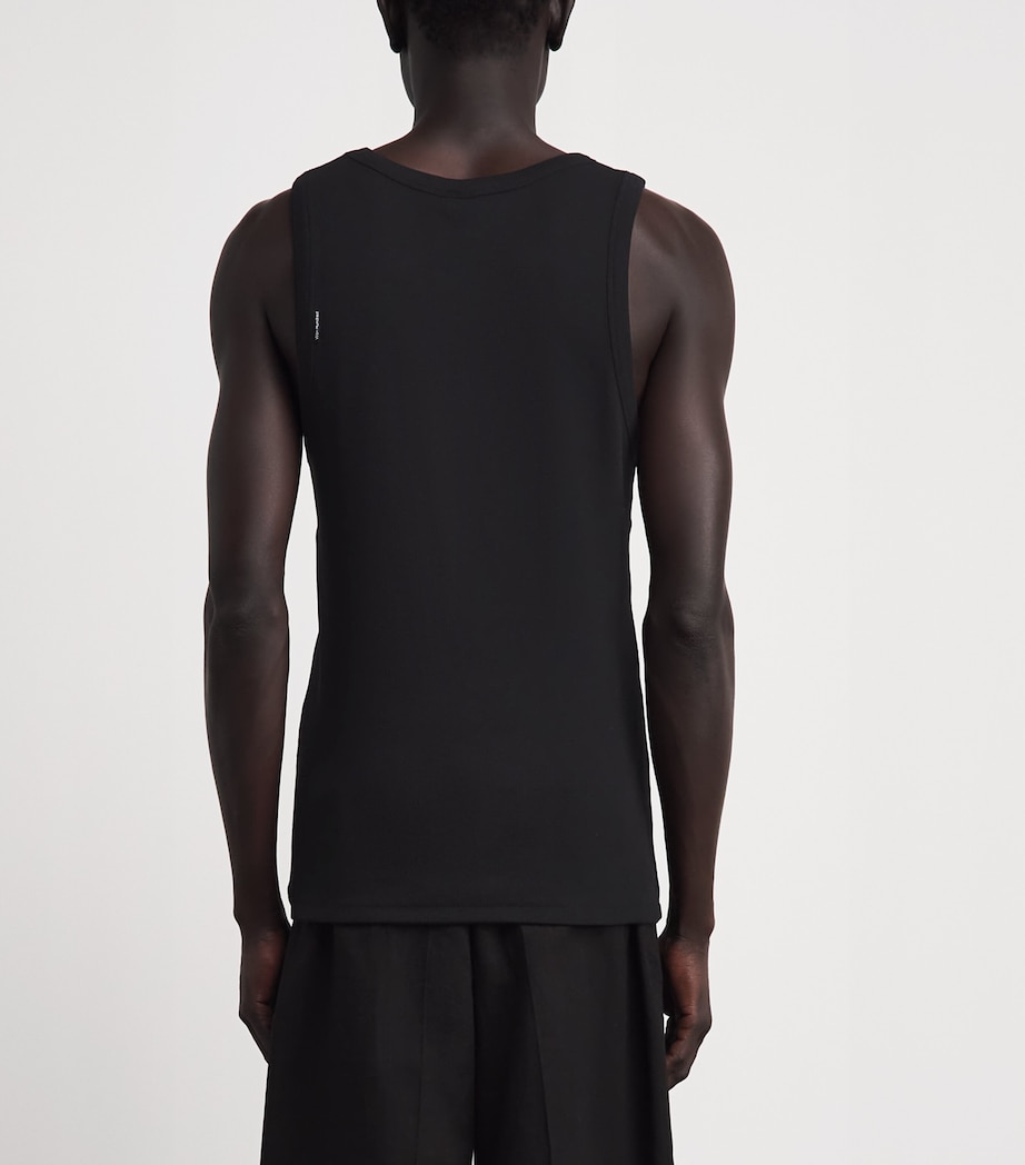 Won Hundred Mens Stretch-Cotton Simo Tank Top Black Image 5