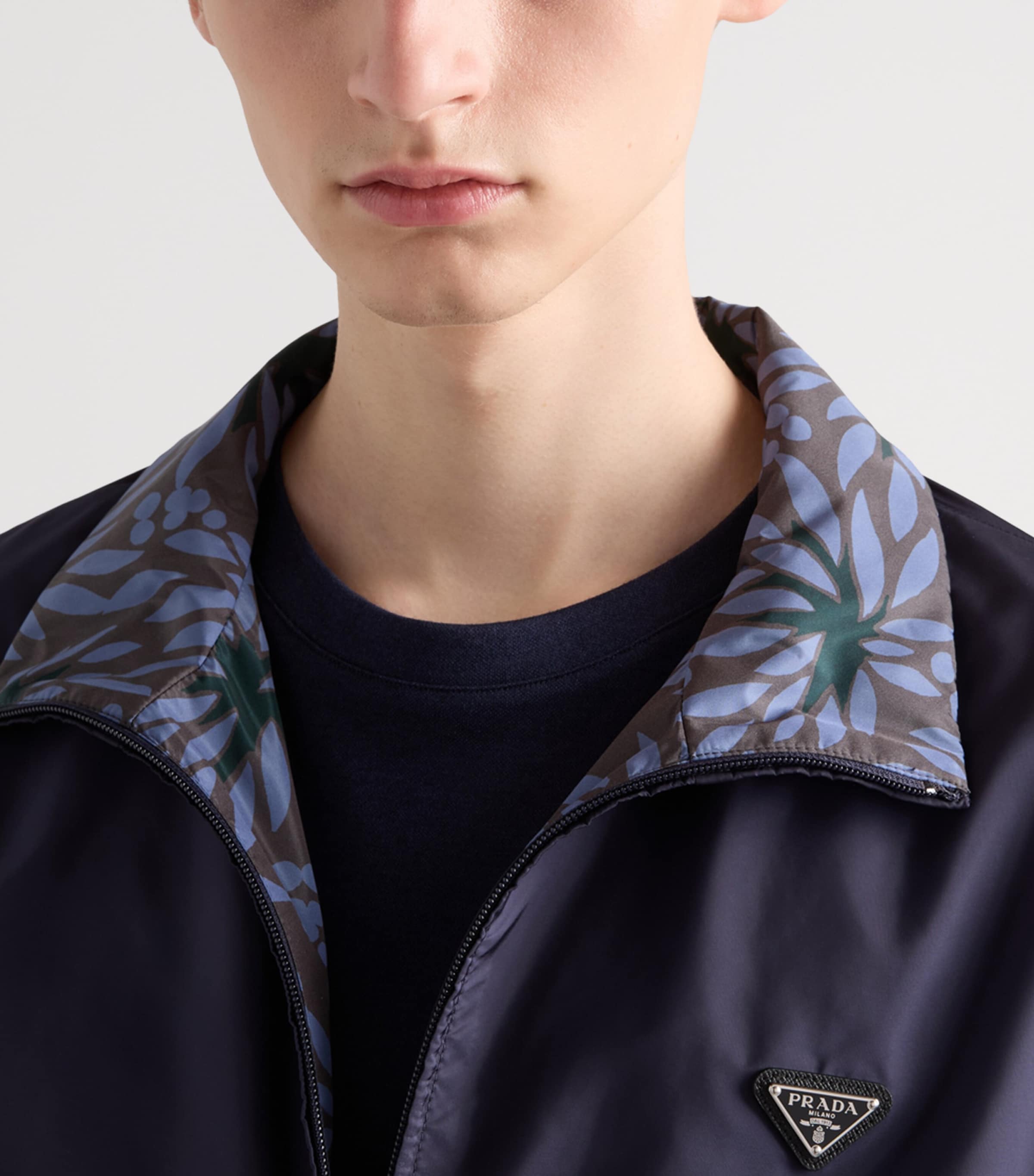 Prada Mens Reversible Re-Nylon Bomber Jacket Image 3
