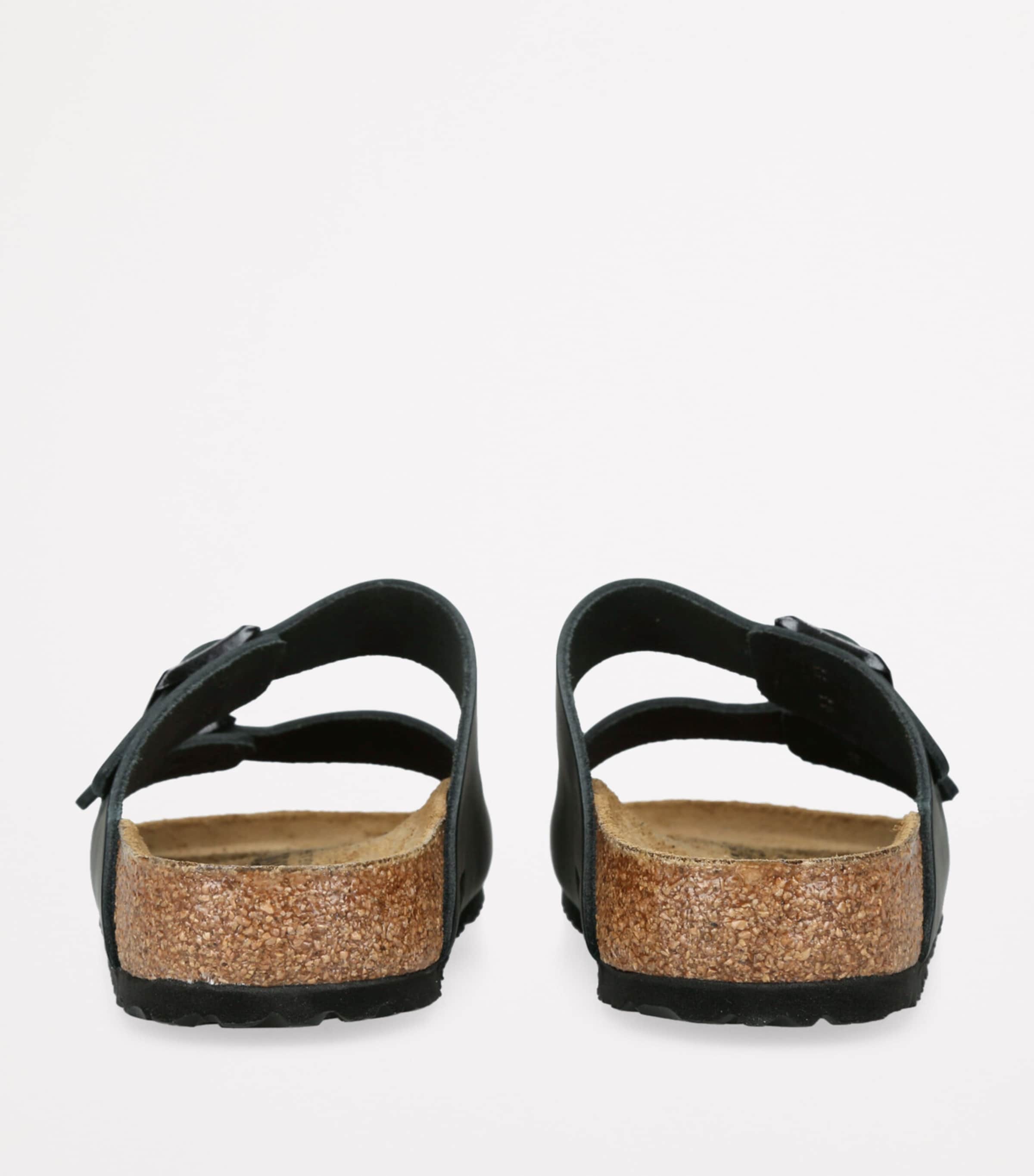 Birkenstock Leather Arizona Sandals Black Image 3