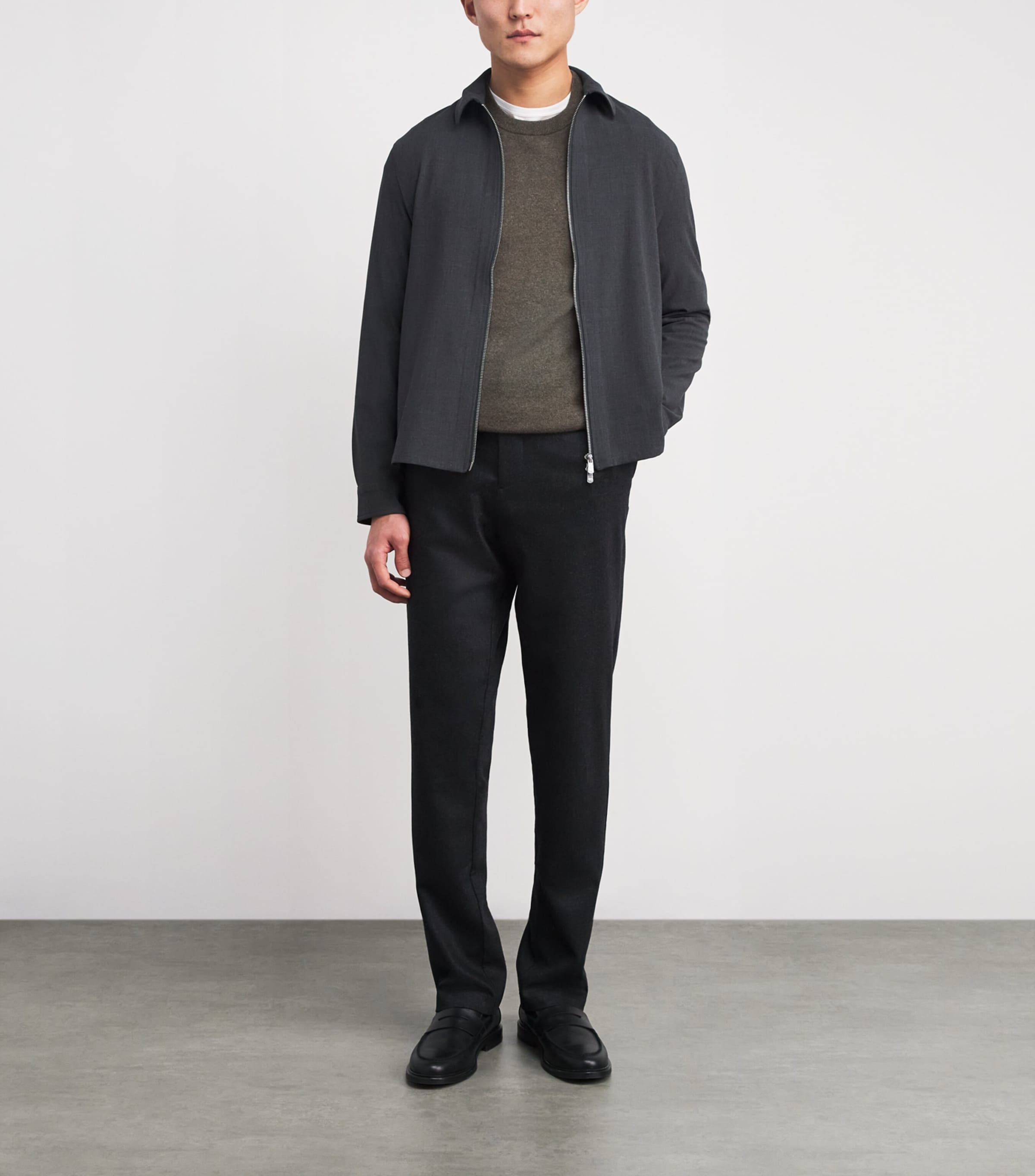 Cashmere Crew-Neck Sweater GNGY KHAKI24 Image 2