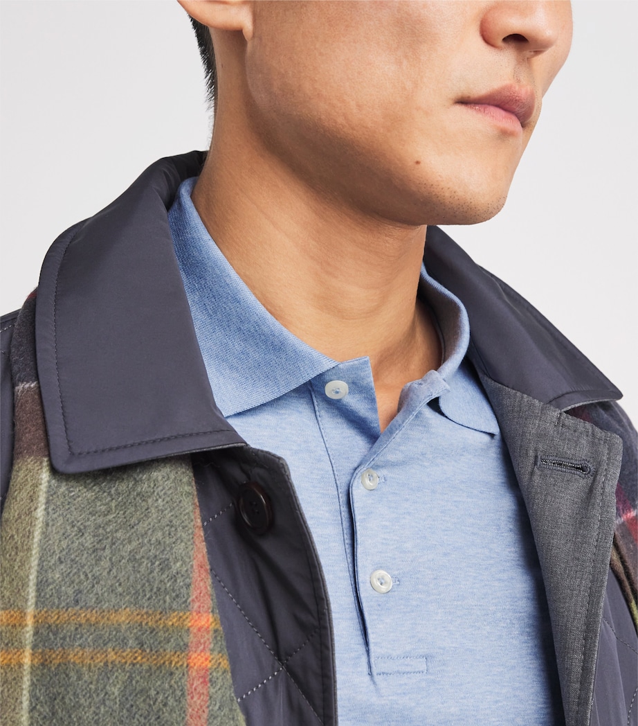 Custom Slim-Fit Polo Shirt ISLE HEATHER Image 6