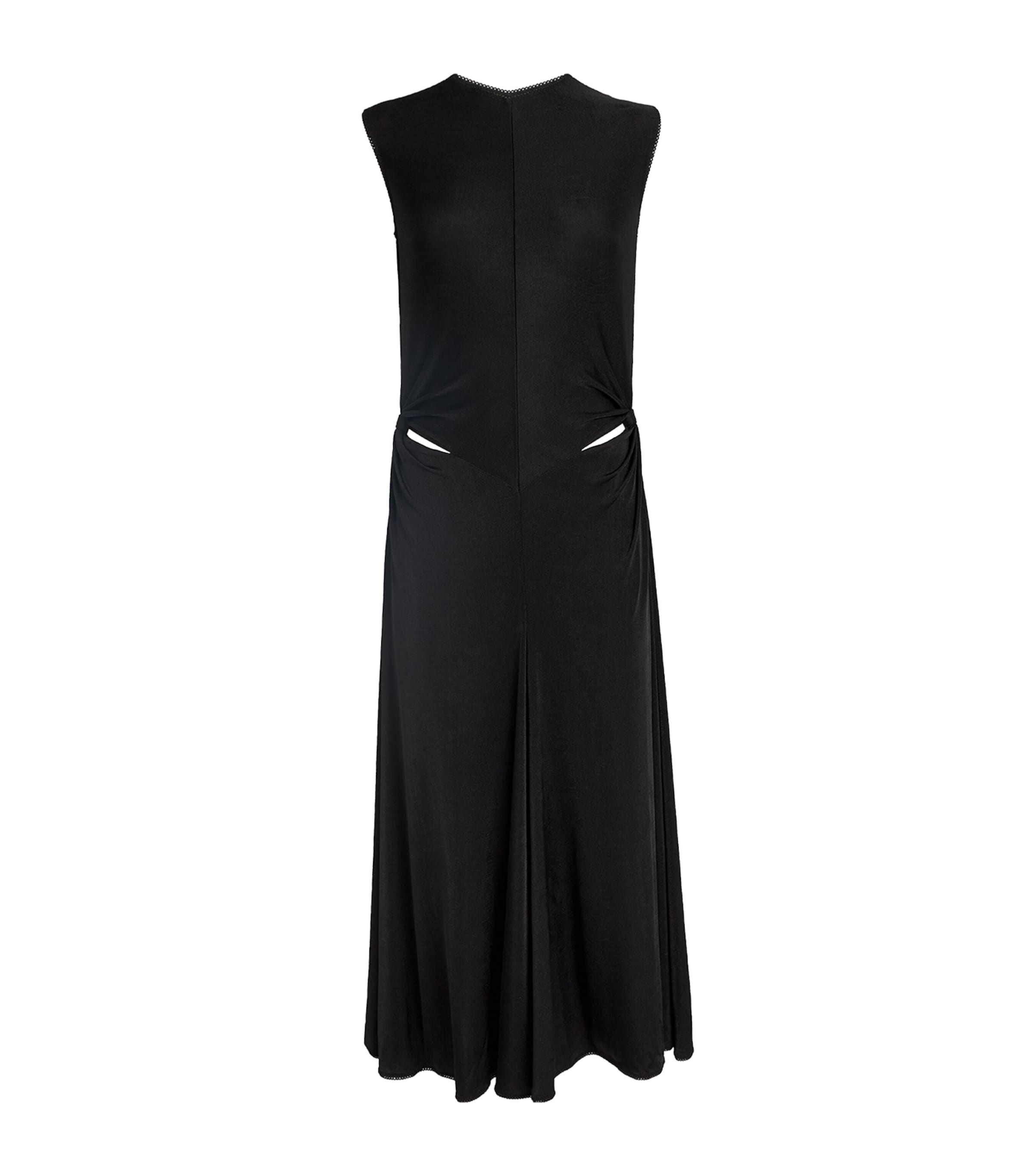 Shop Anna October Elisa Midi Dress In Black