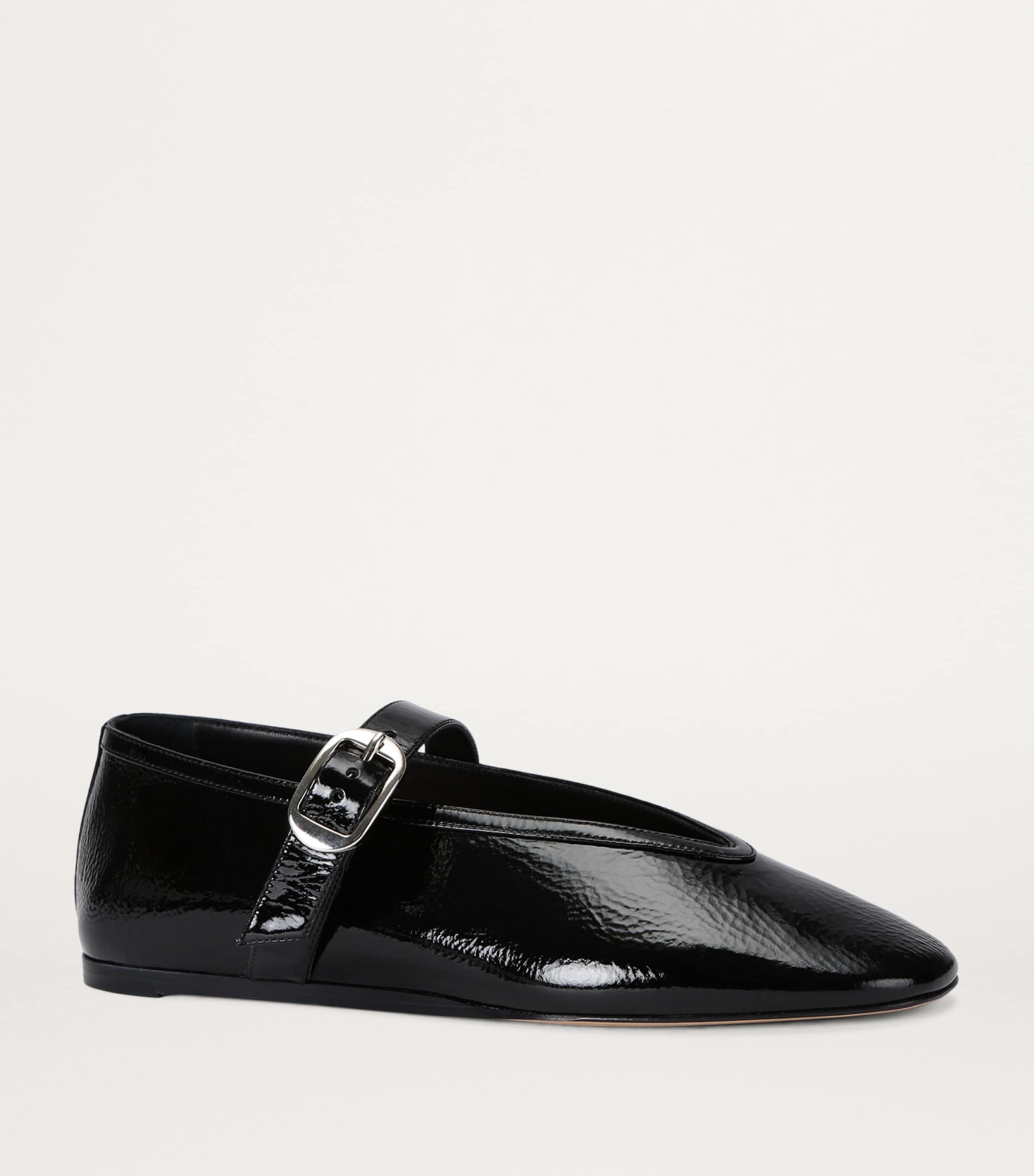 Patent Leather Stella Flats BLACK Image 4