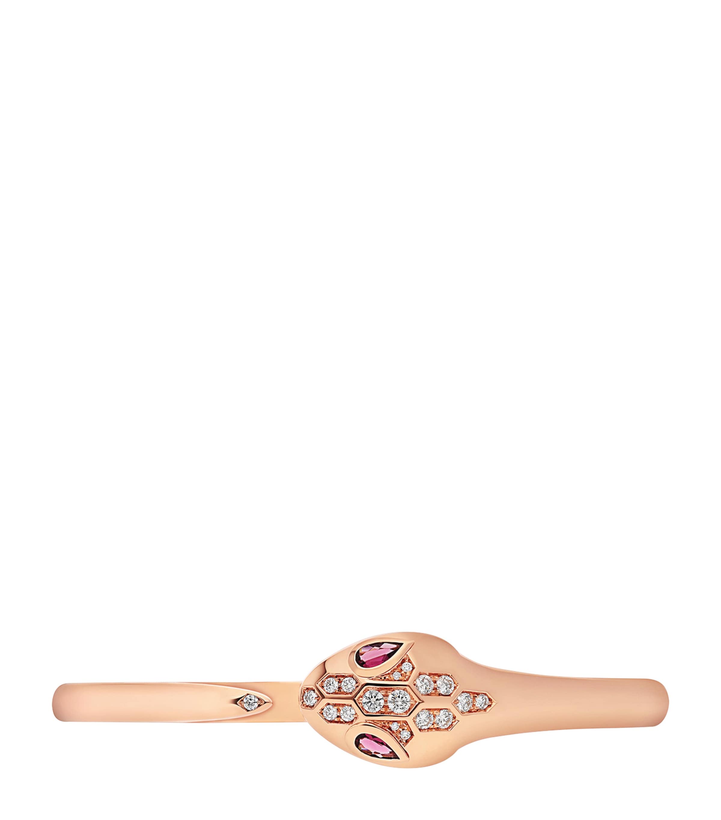 Rose Gold And Diamond Serpenti Bracelet PINK GOLD Image 2