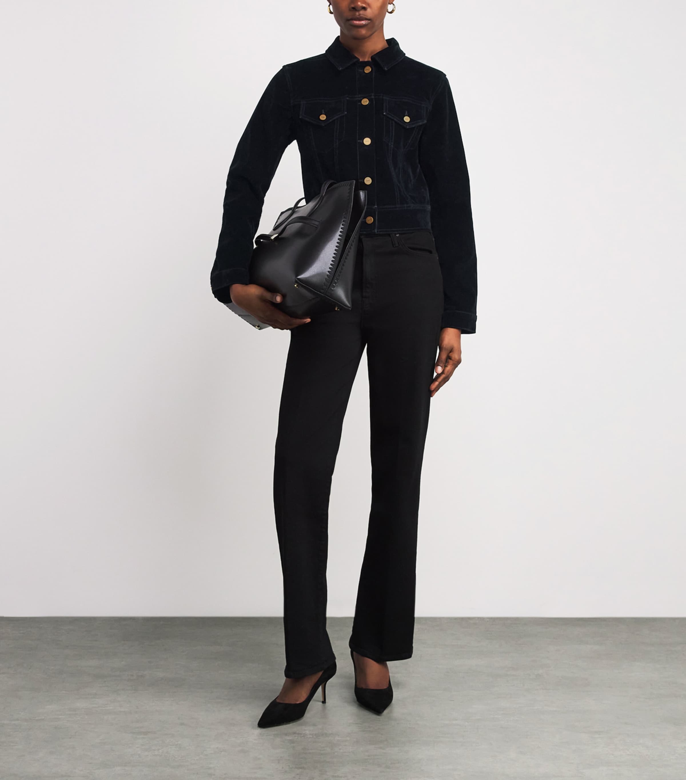 Velvet Chantel Jacket ONYX RICH VELVET Image 2