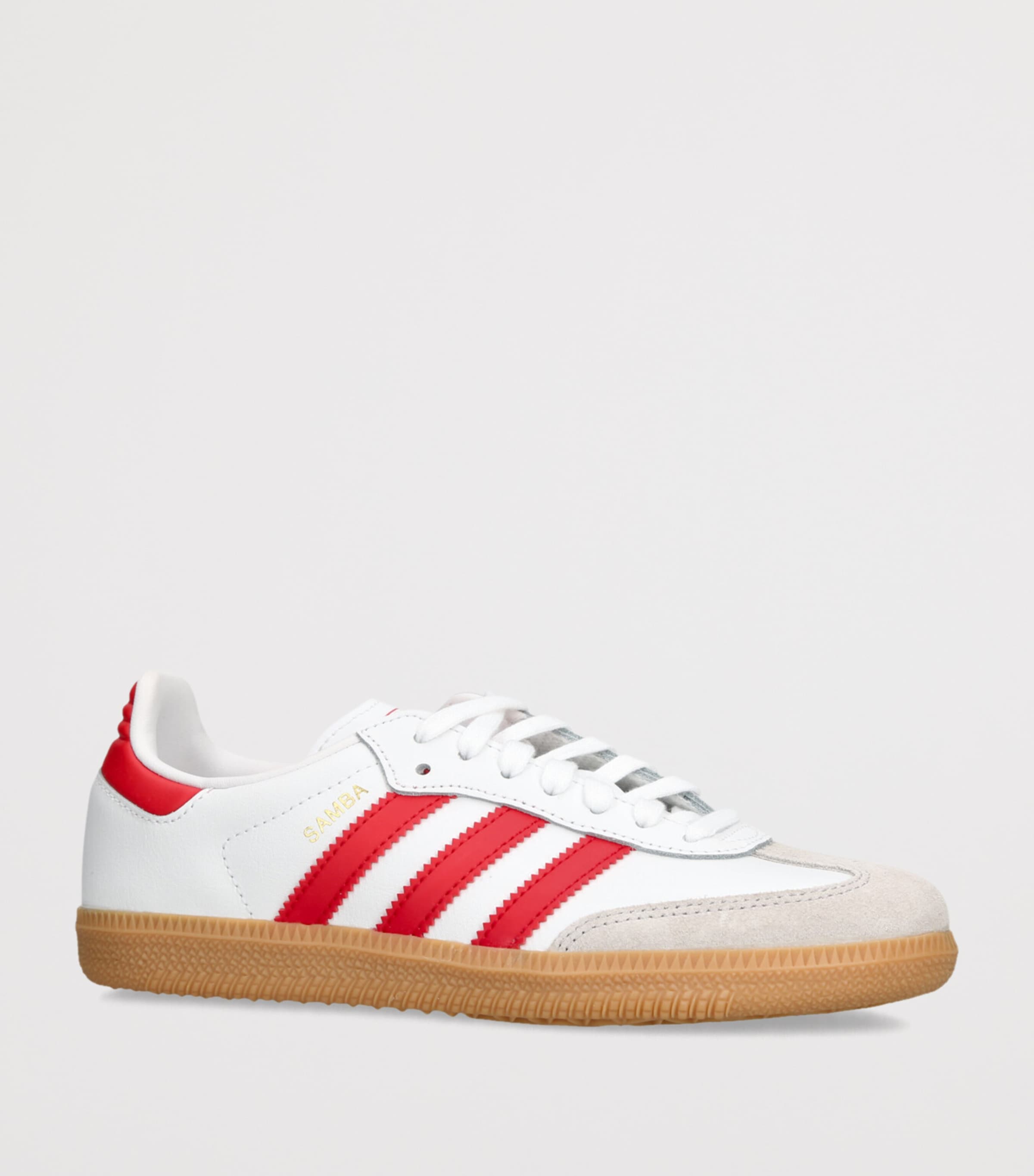Leather Samba OG Sneakers WHITE/RED Image 3