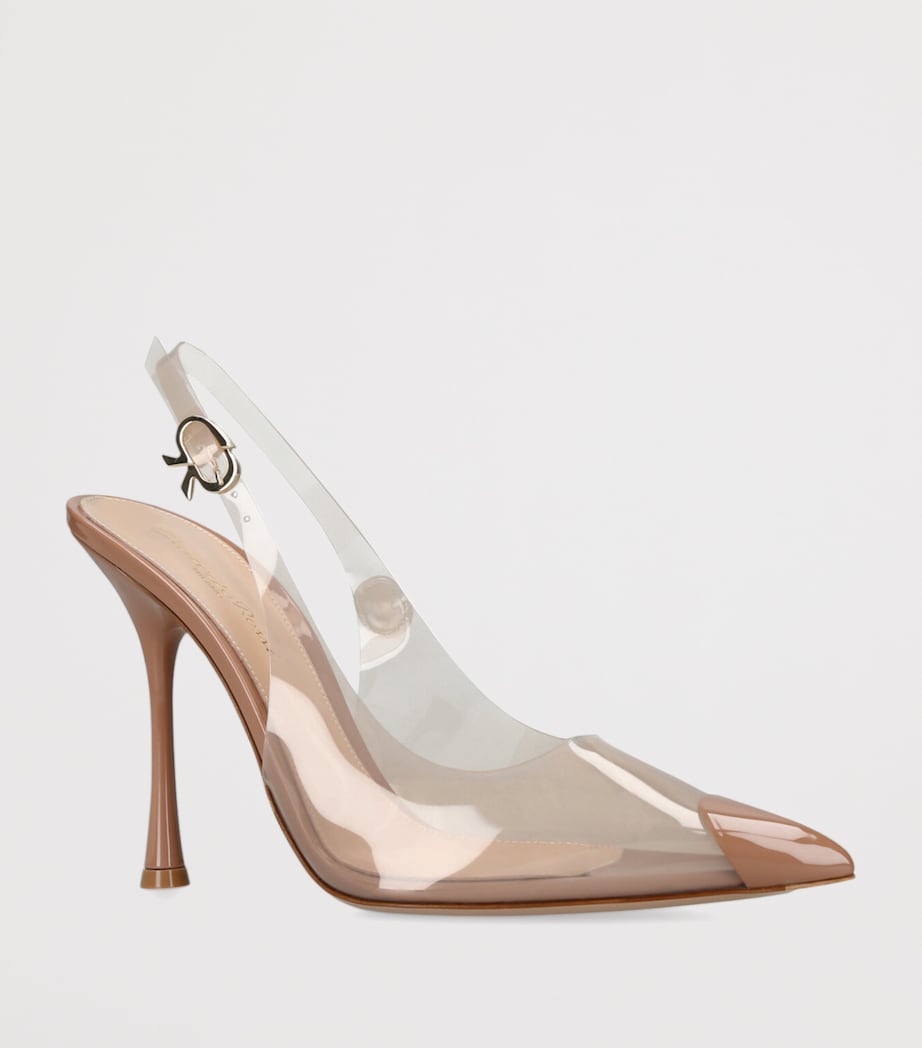 Tipped Diana Slingback Pumps 105 GOLD Image 3