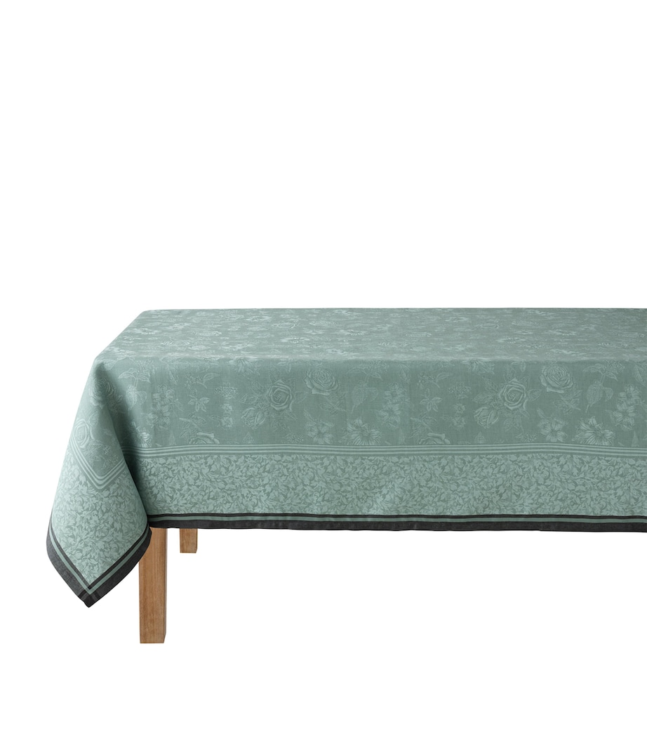 Linen Romance Tablecloth (175cm x 320cm) GREEN Image 1