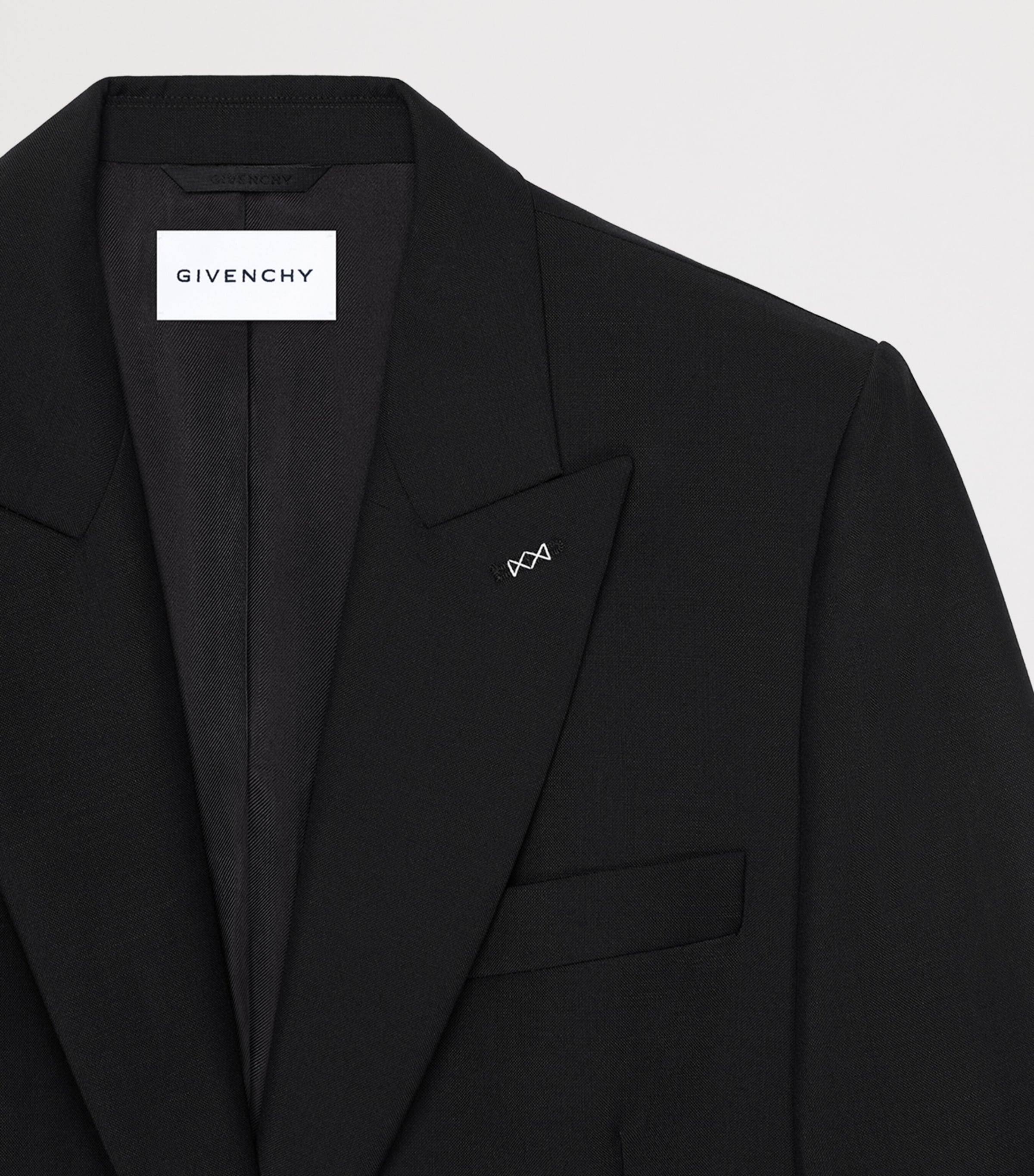 Givenchy Womens Wool-Mohair Bow-Detail Blazer Image 4