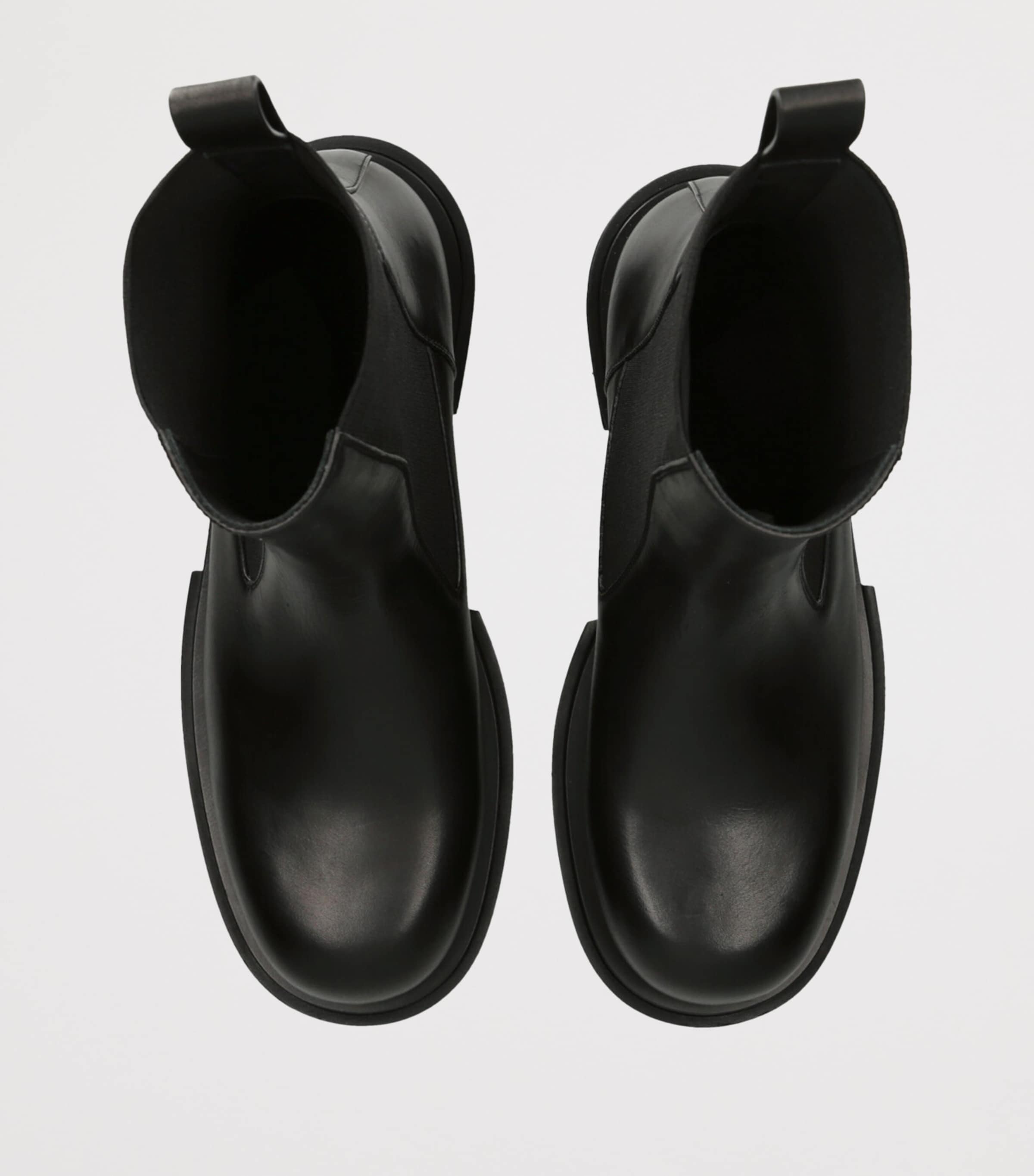 Leather Beatle Gabe Ankle Boots BLACK Image 4