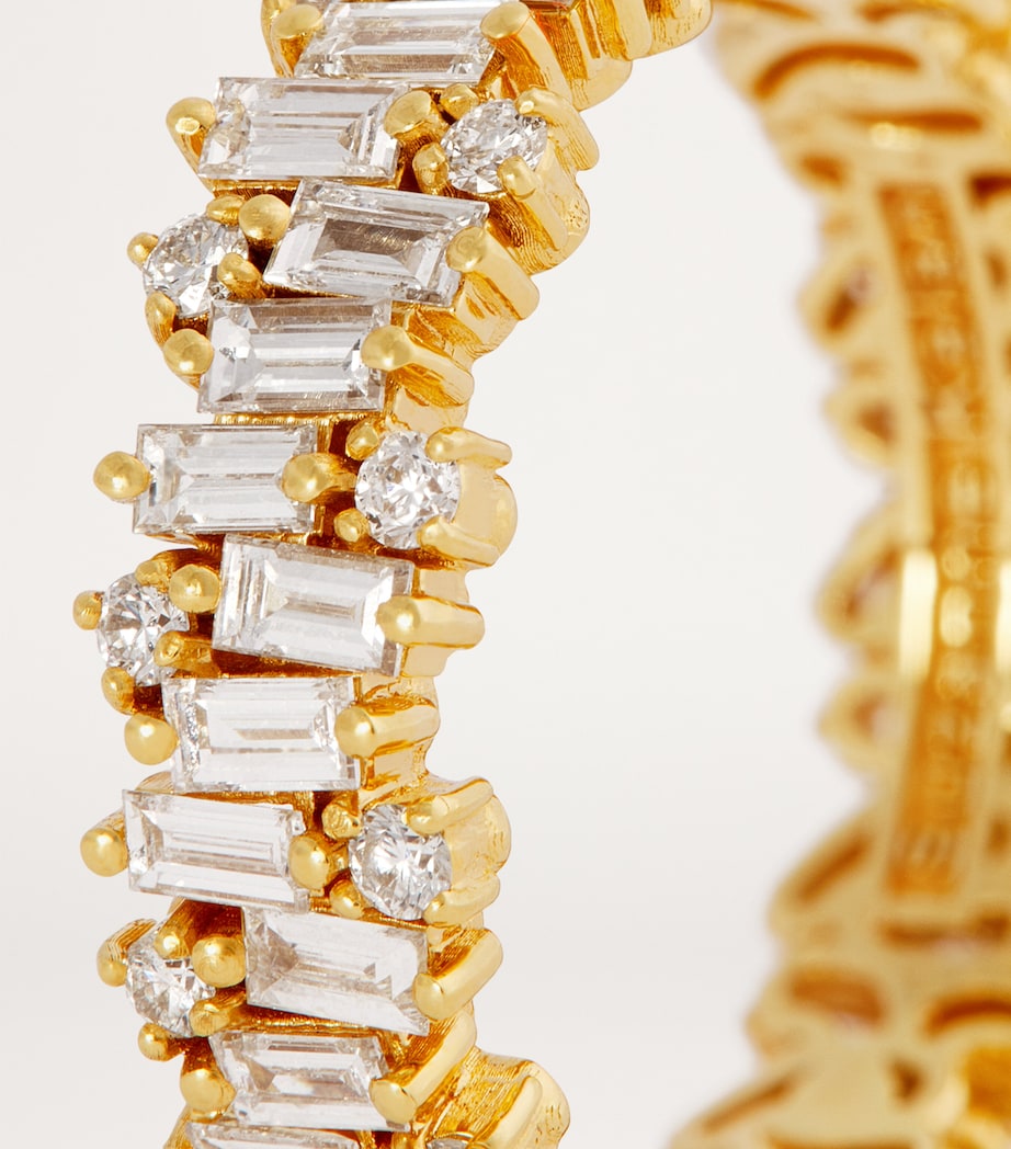 Yellow Gold and Diamond Shimmer Eternity Ring 18K YG/WD Image 6