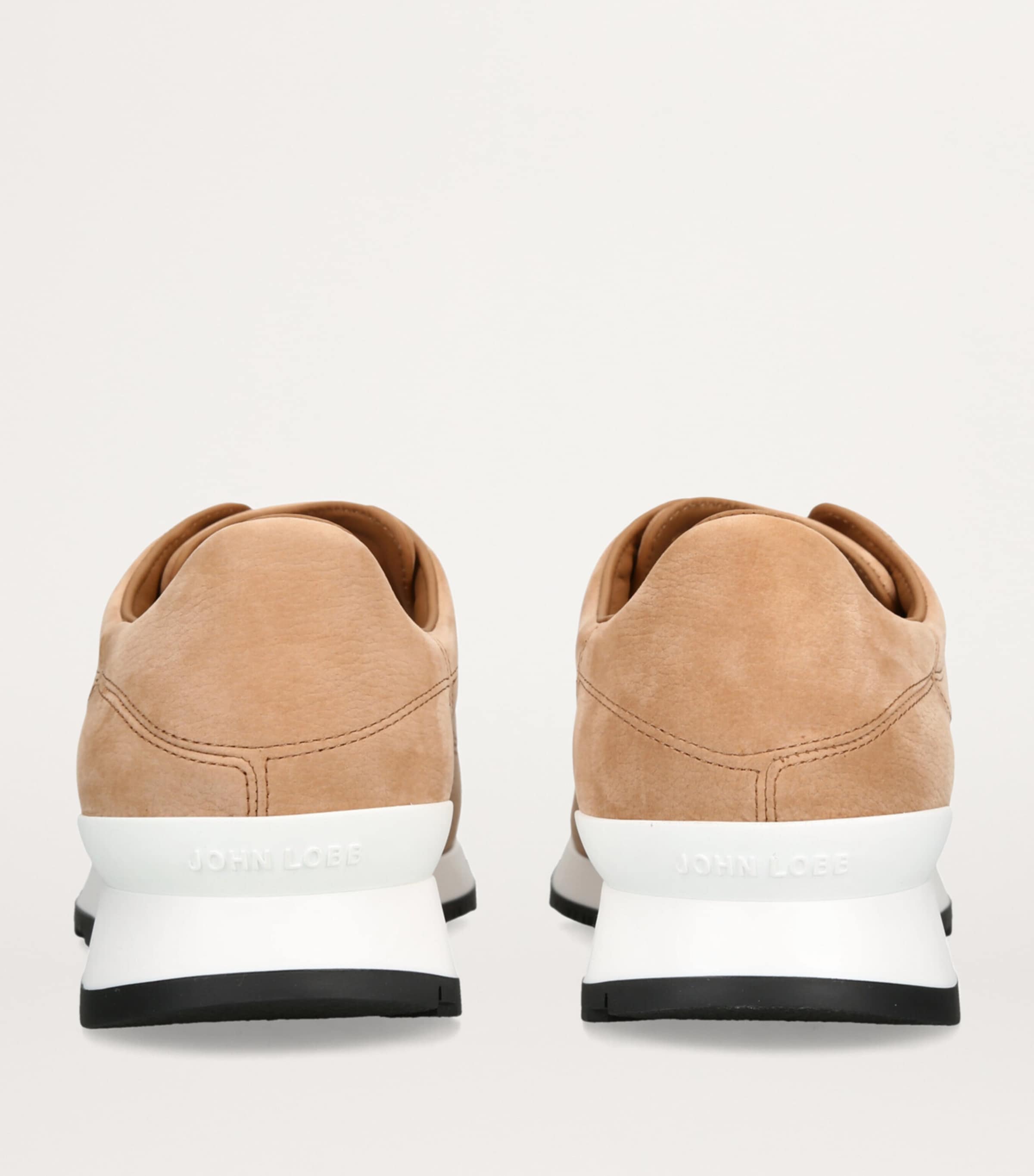 John Lobb Nubuck Leather Lift Slip-On Sneakers Tan Image 2
