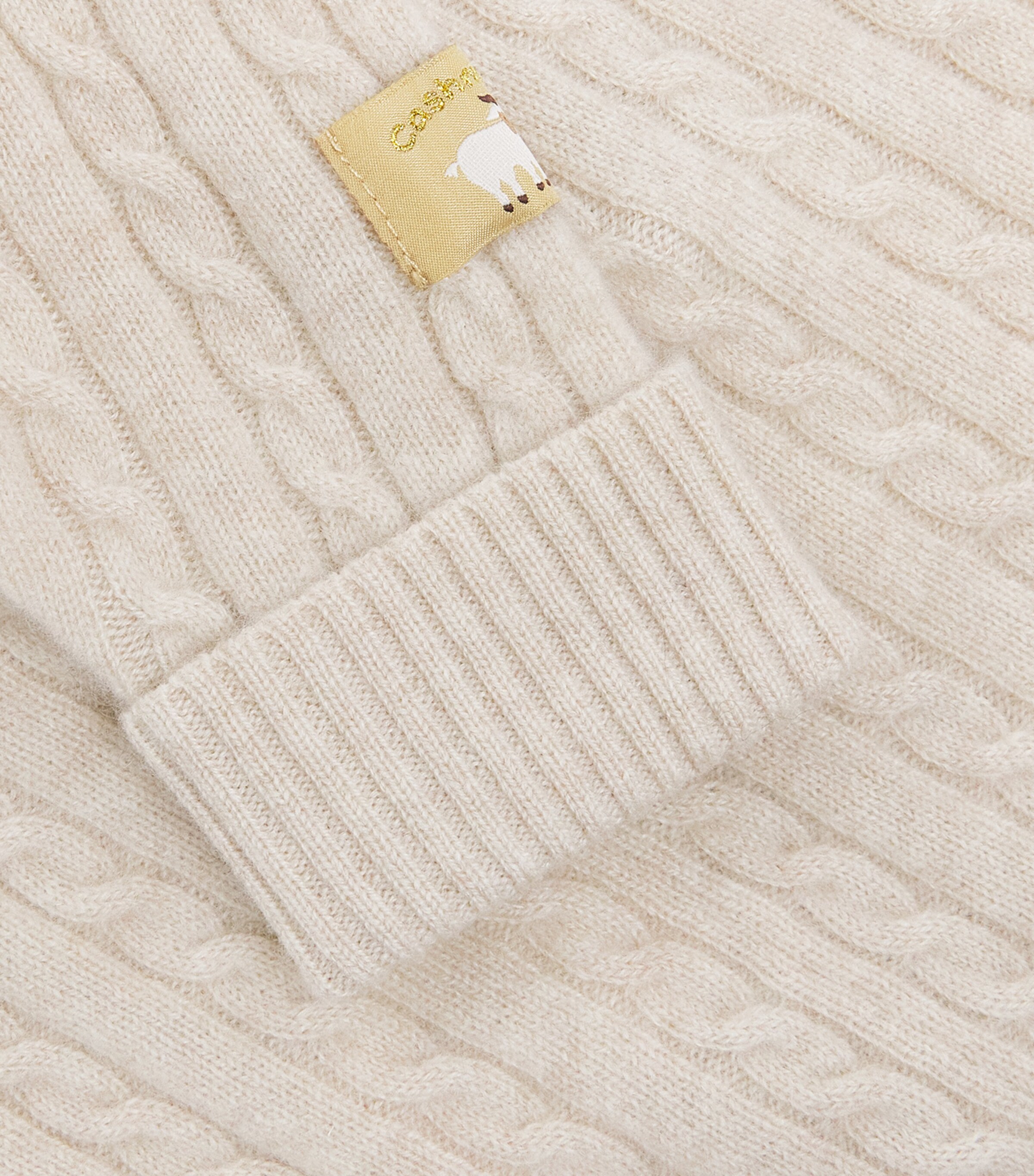 Purebaby Cashmere Cable-Knit Leggings (0-18 Months) Cmlme Camel Melange Image 3