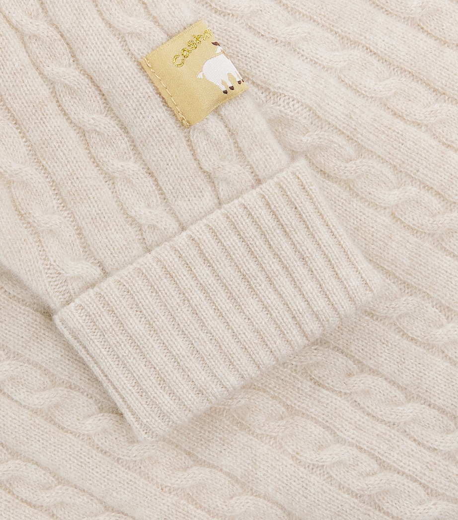 Purebaby Cashmere Cable-Knit Leggings (0-18 Months) Cmlme Camel Melange Image 3