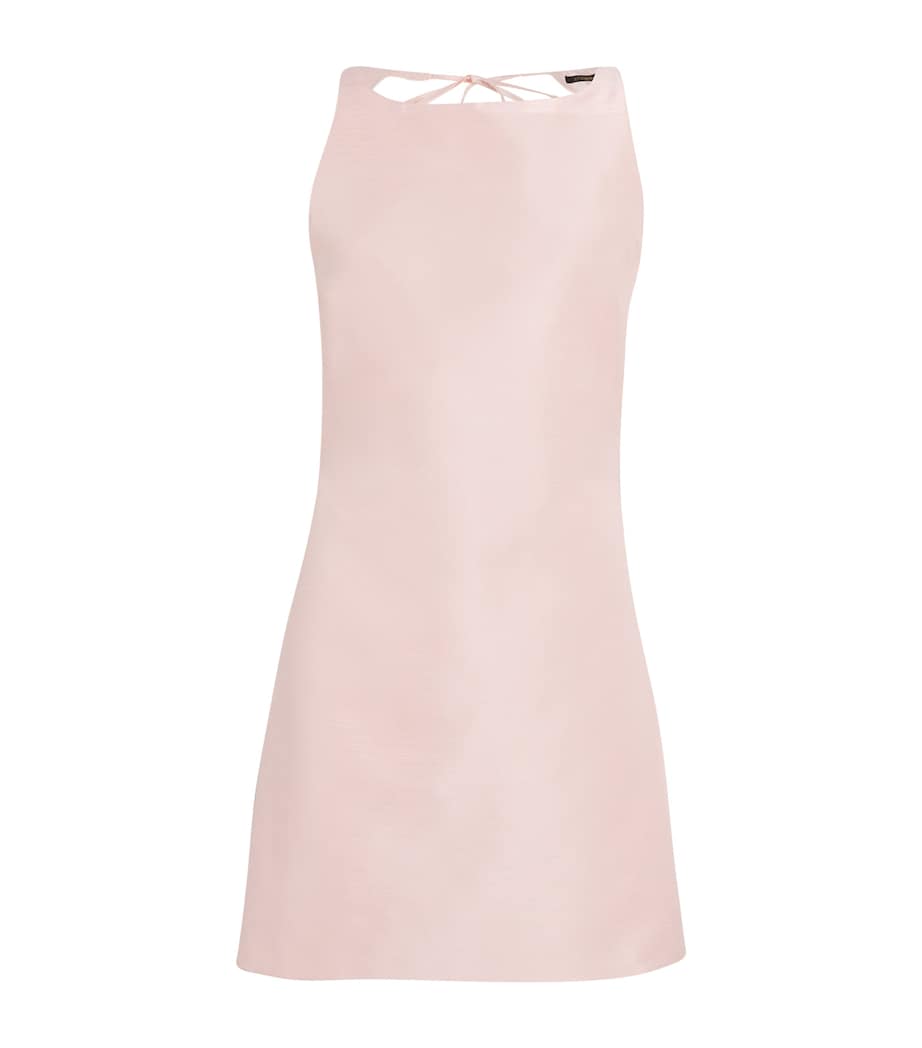 Open-Back Mini Dress PALE PINK Image 1