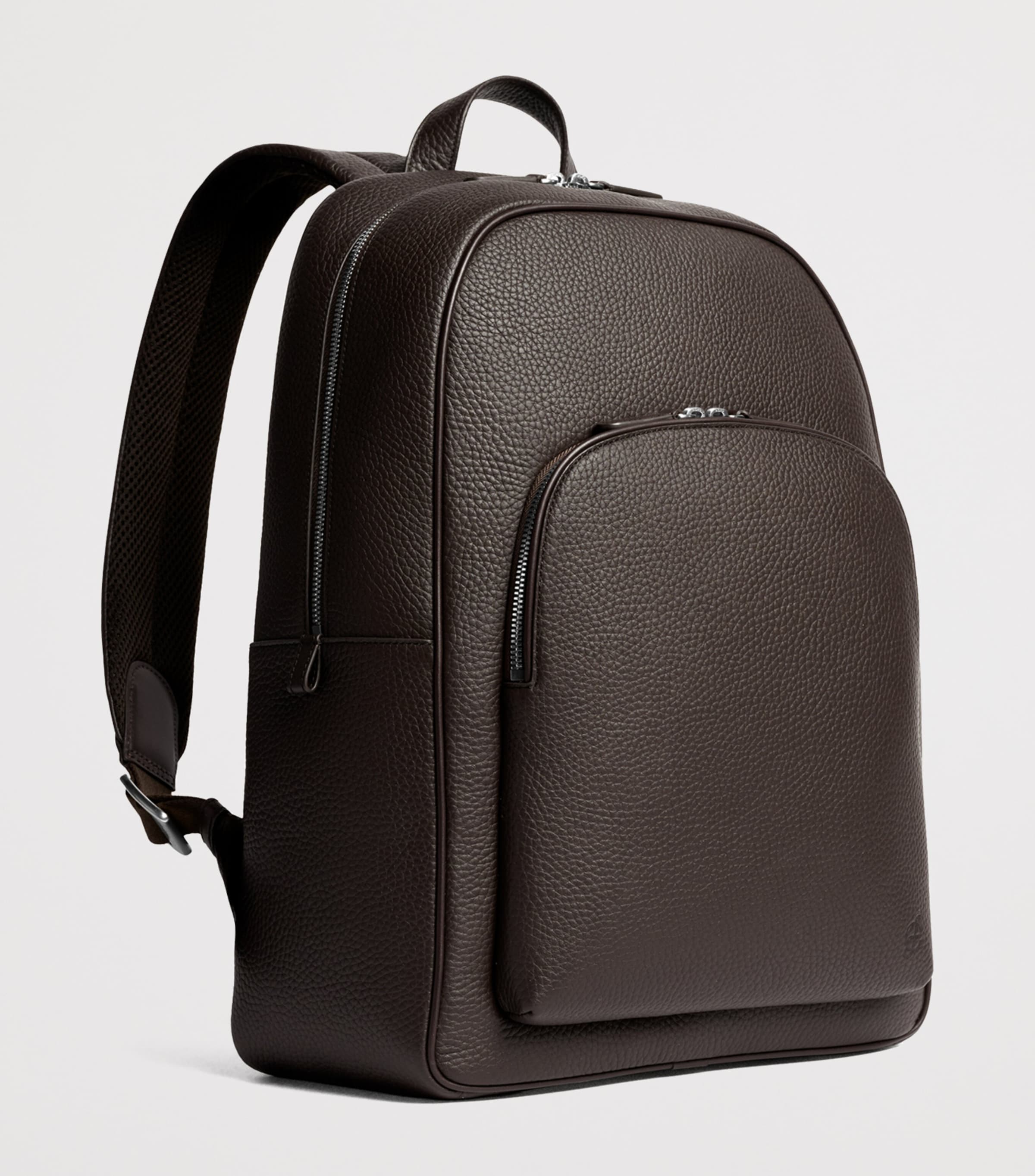 Carl Friedrik Leather Ayrton Backpack Chocolate Image 2