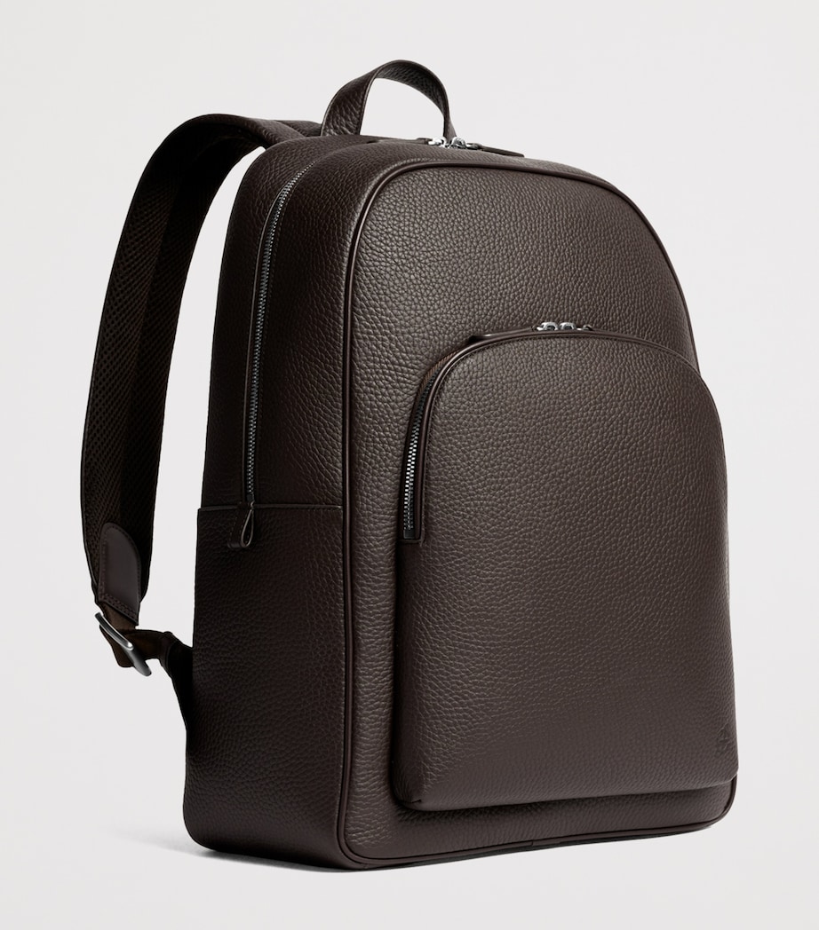 Carl Friedrik Leather Ayrton Backpack Chocolate Image 2