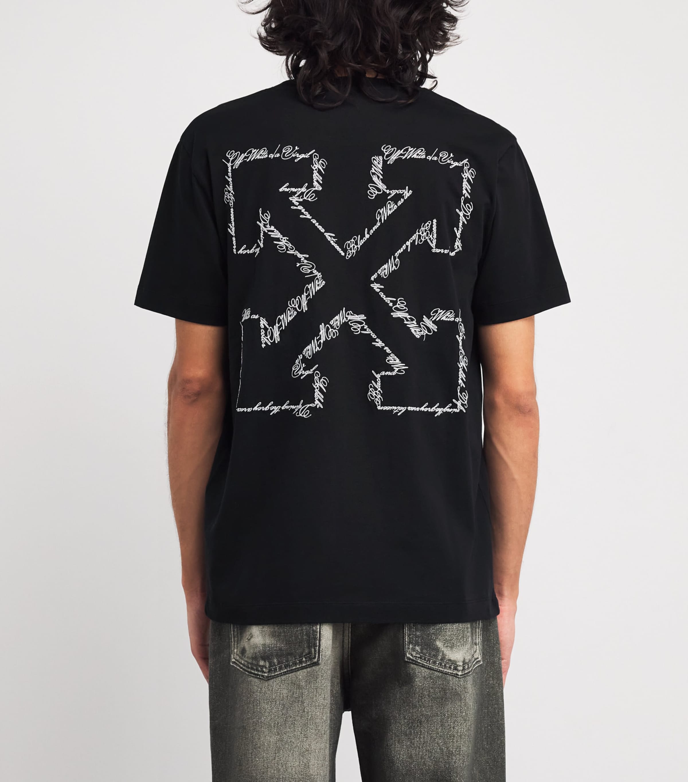 Cotton Logo T-Shirt BLACK Image 4
