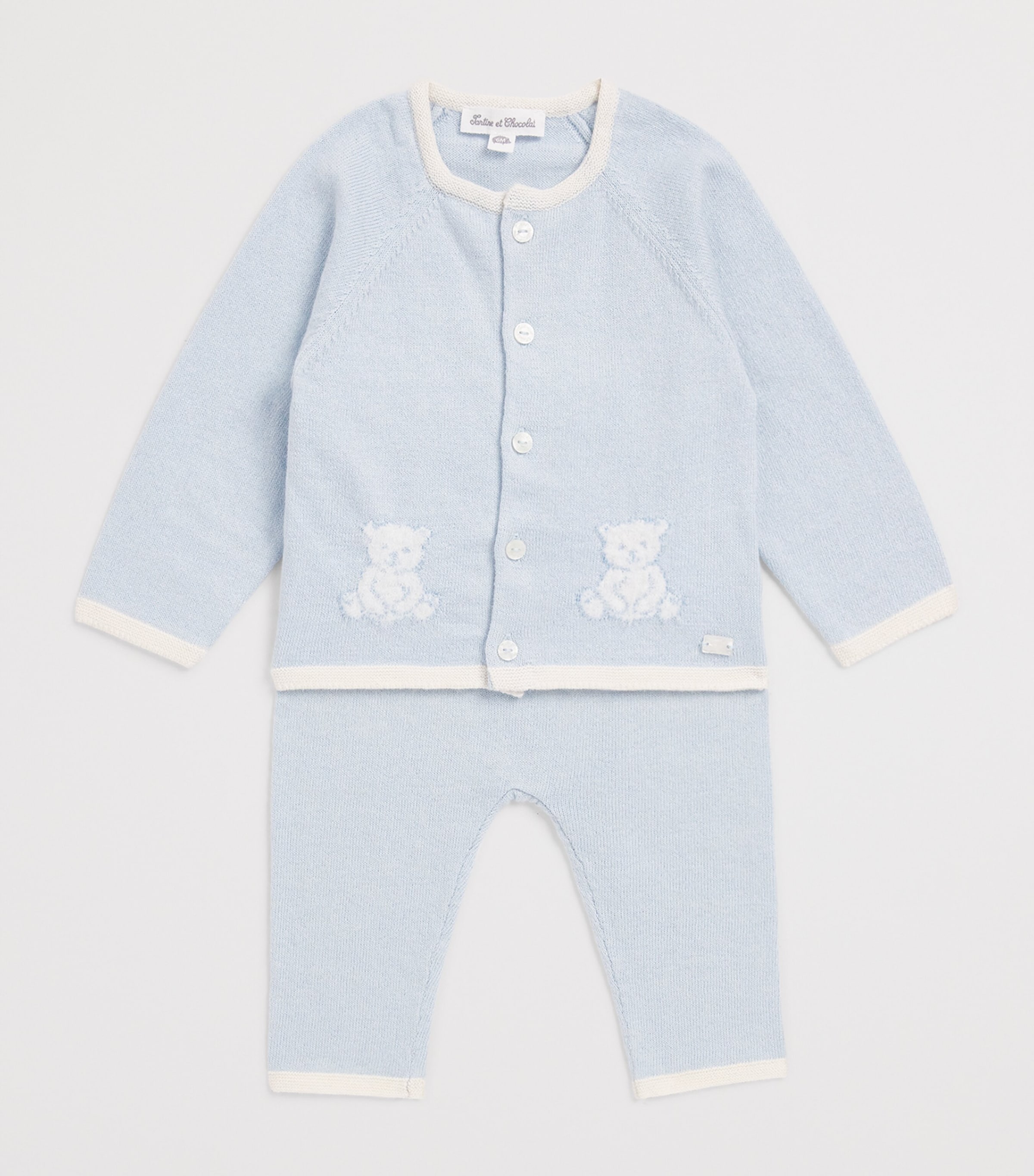 Tartine et Chocolat Cotton-Cashmere Cardigan and Leggings Set (1-24 Months) Image 3