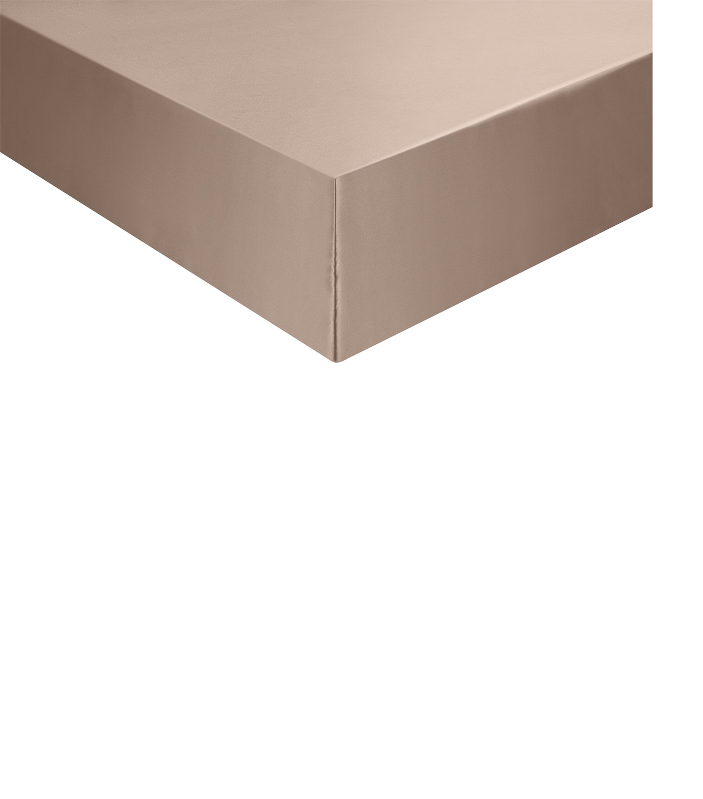 Gingerlily Silk Mocha Super King Fitted Sheet In Brown