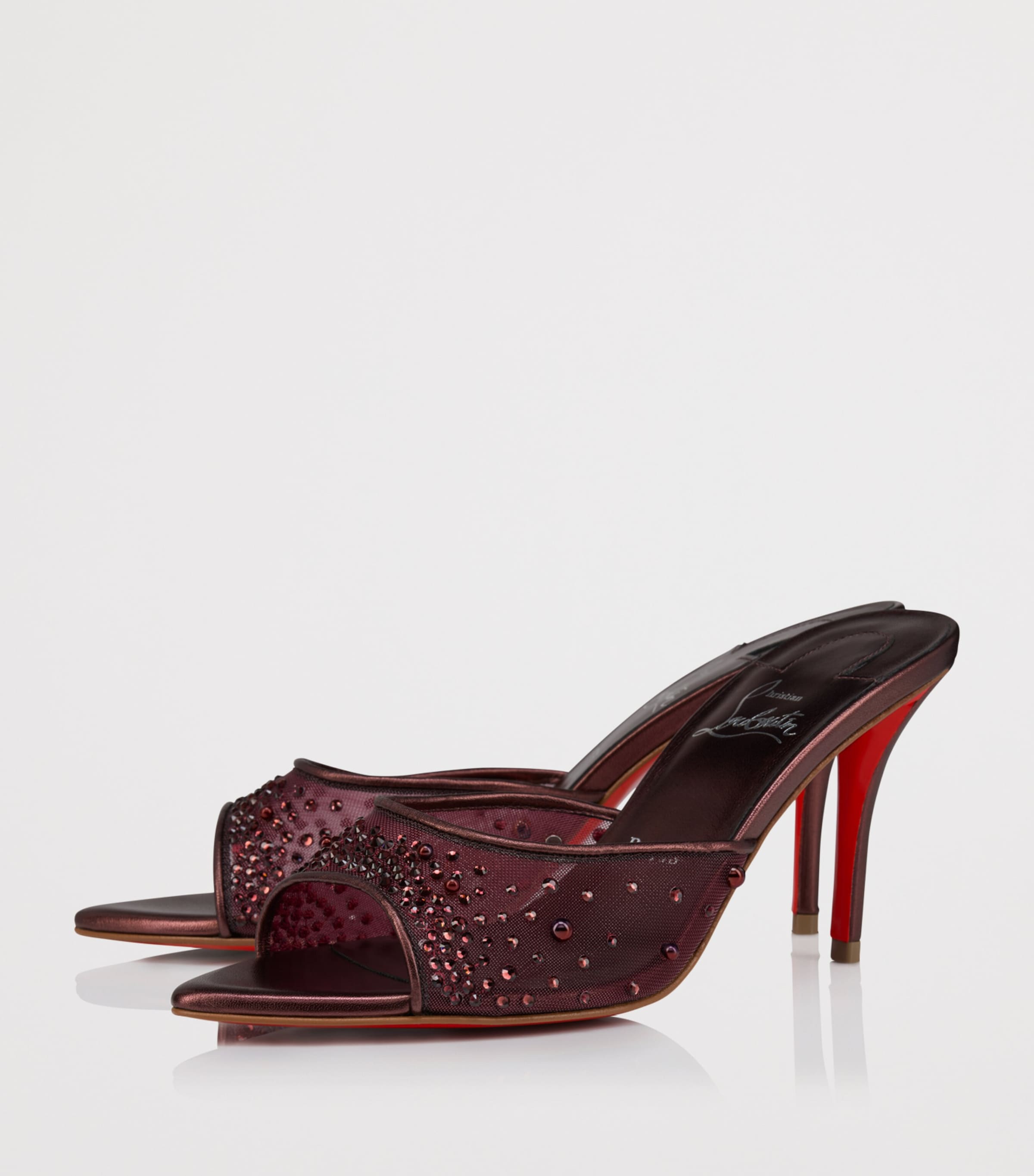 Christian Louboutin Miss Z Embellished Mules 80 Image 3