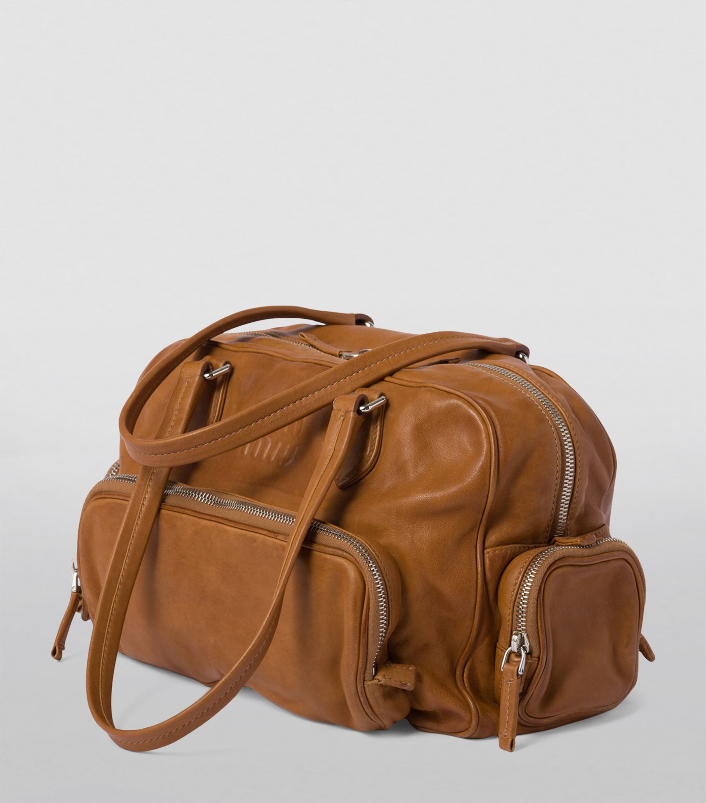 Nappa Leather Top-Handle Bag F098L Image 2
