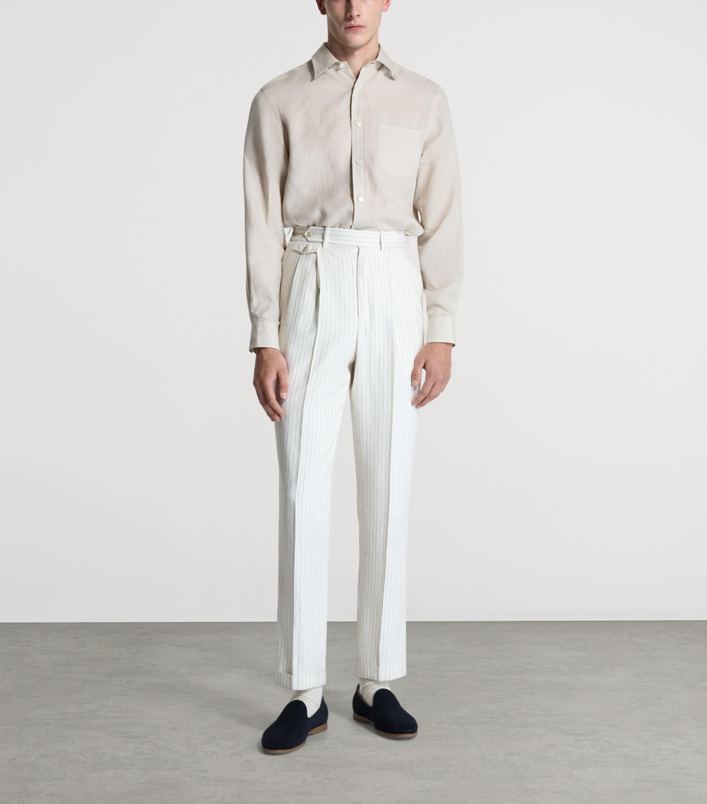 Dunhill Mens Linen Shirt Image 2