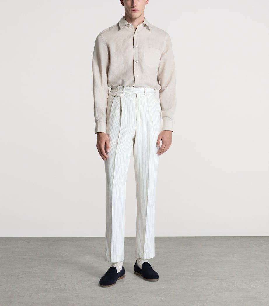 Dunhill Mens Linen Shirt Image 2