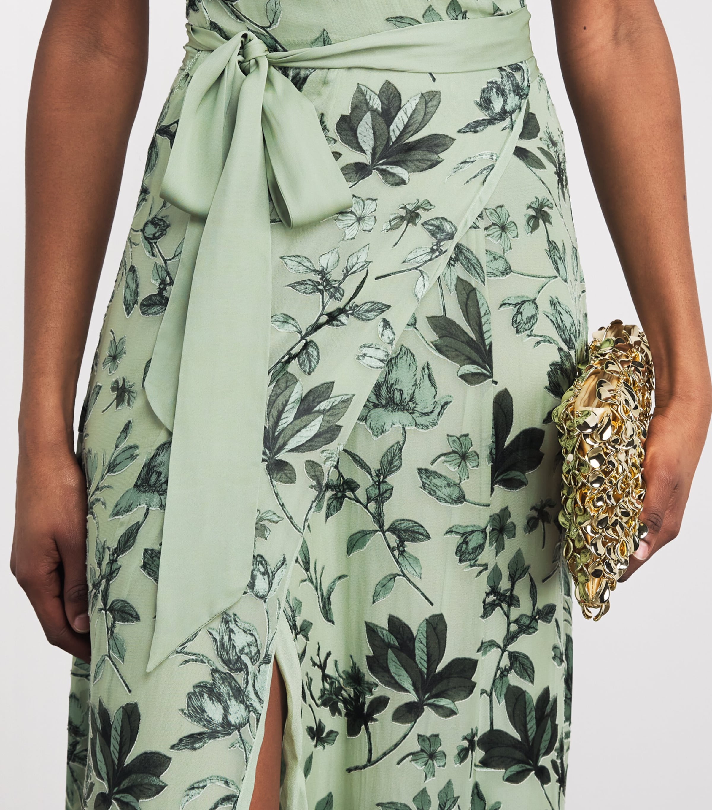 Alice+Olivia Womens Tiana Maxi Dress Grdn Sage Image 5