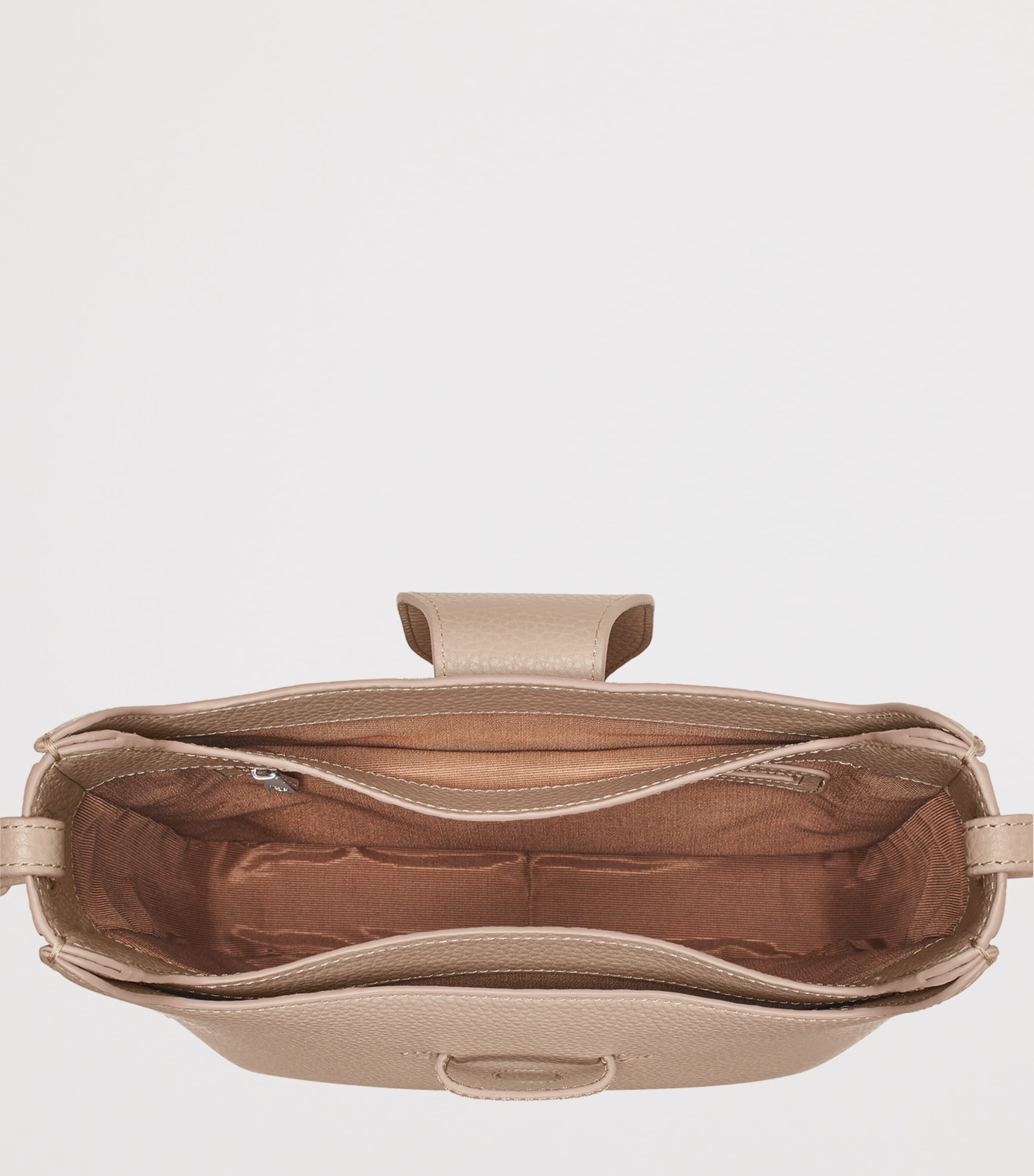 Aspinal Of London Leather Ella Cross-Body Bag Taupe Image 5