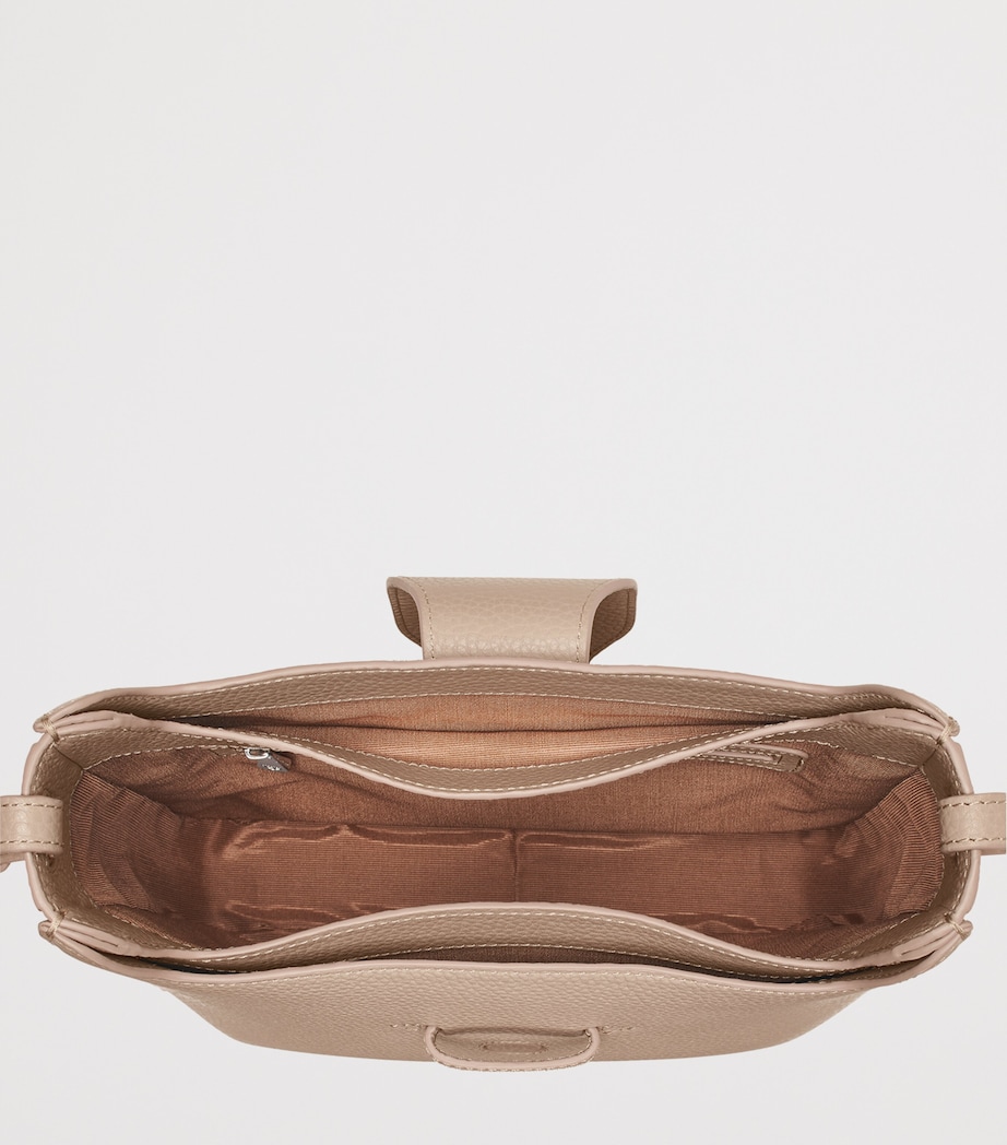 Aspinal Of London Leather Ella Cross-Body Bag Taupe Image 5