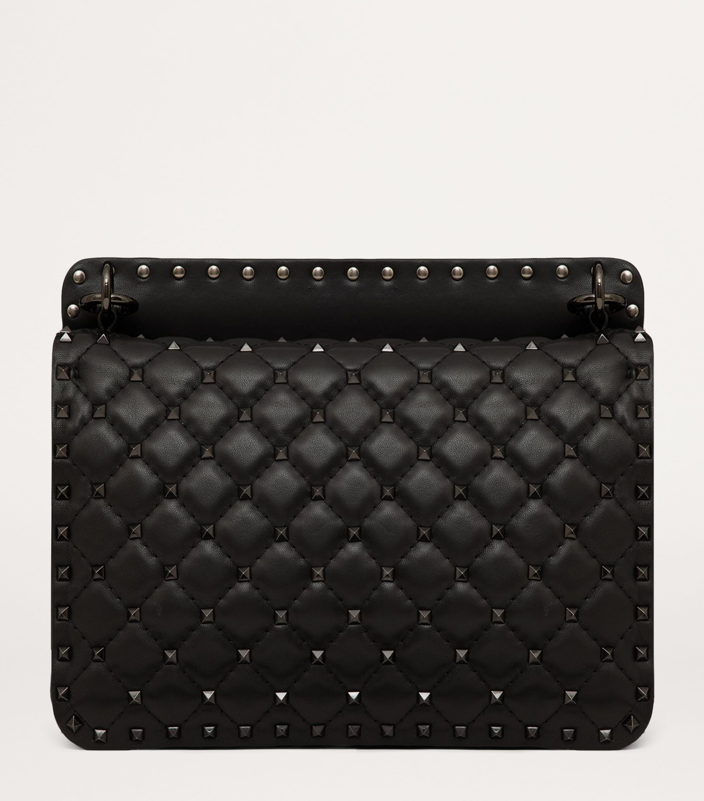 Leather Rockstud Spike Shoulder Bag 0NO Image 4