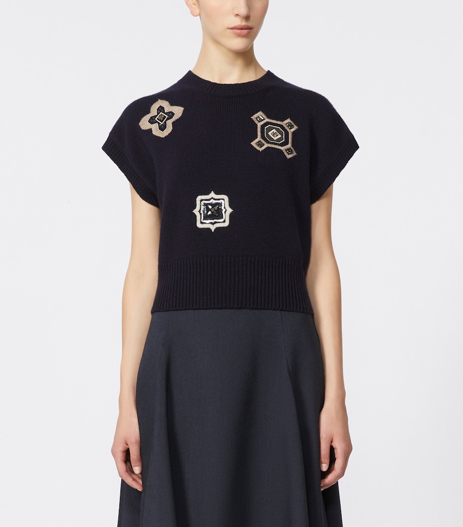 Wool-Cashmere Sweater Vest ULTRAMARINE Image 3