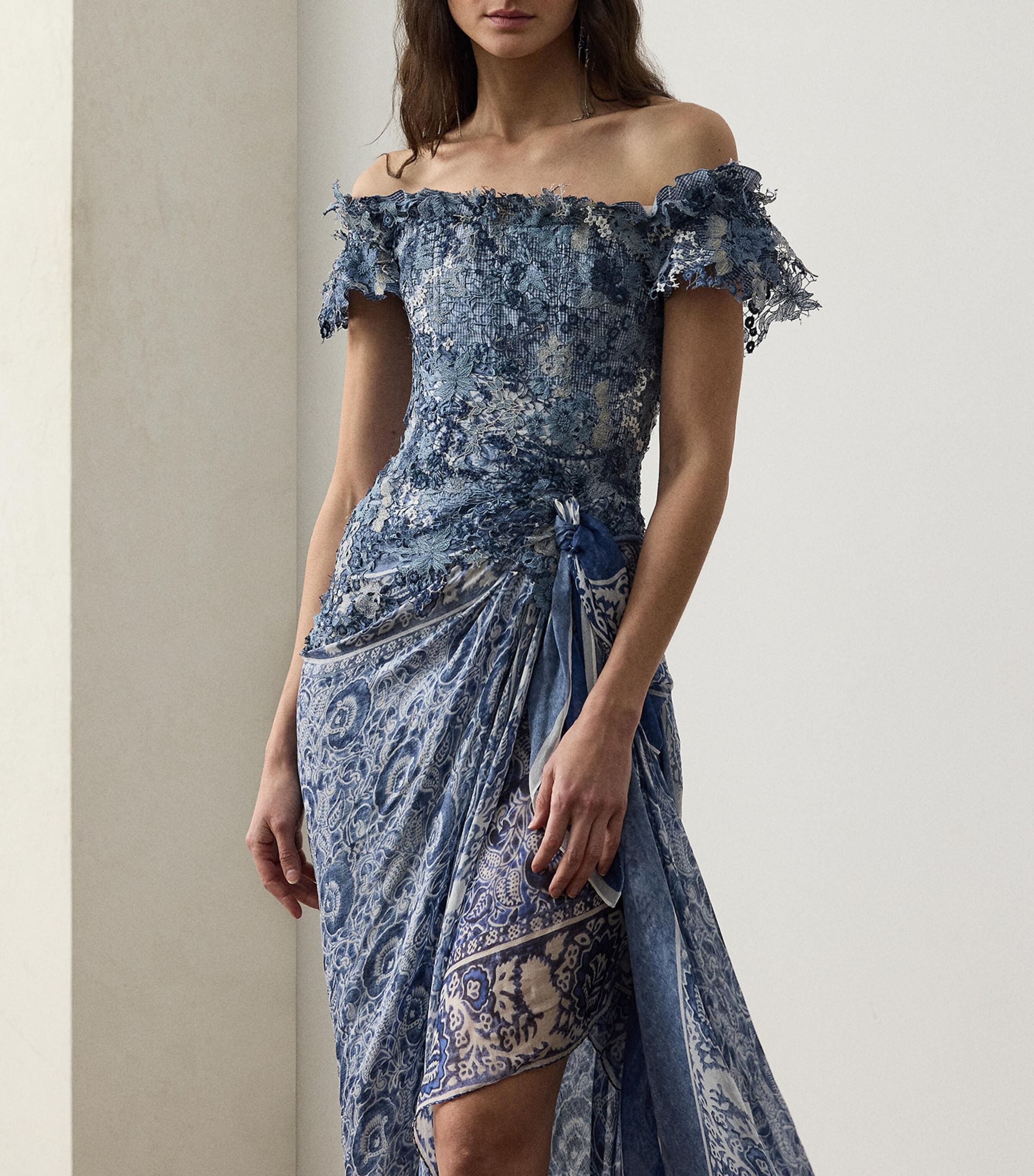 Mulberry Silk Ivanna Dress BLUE MULTI Image 2