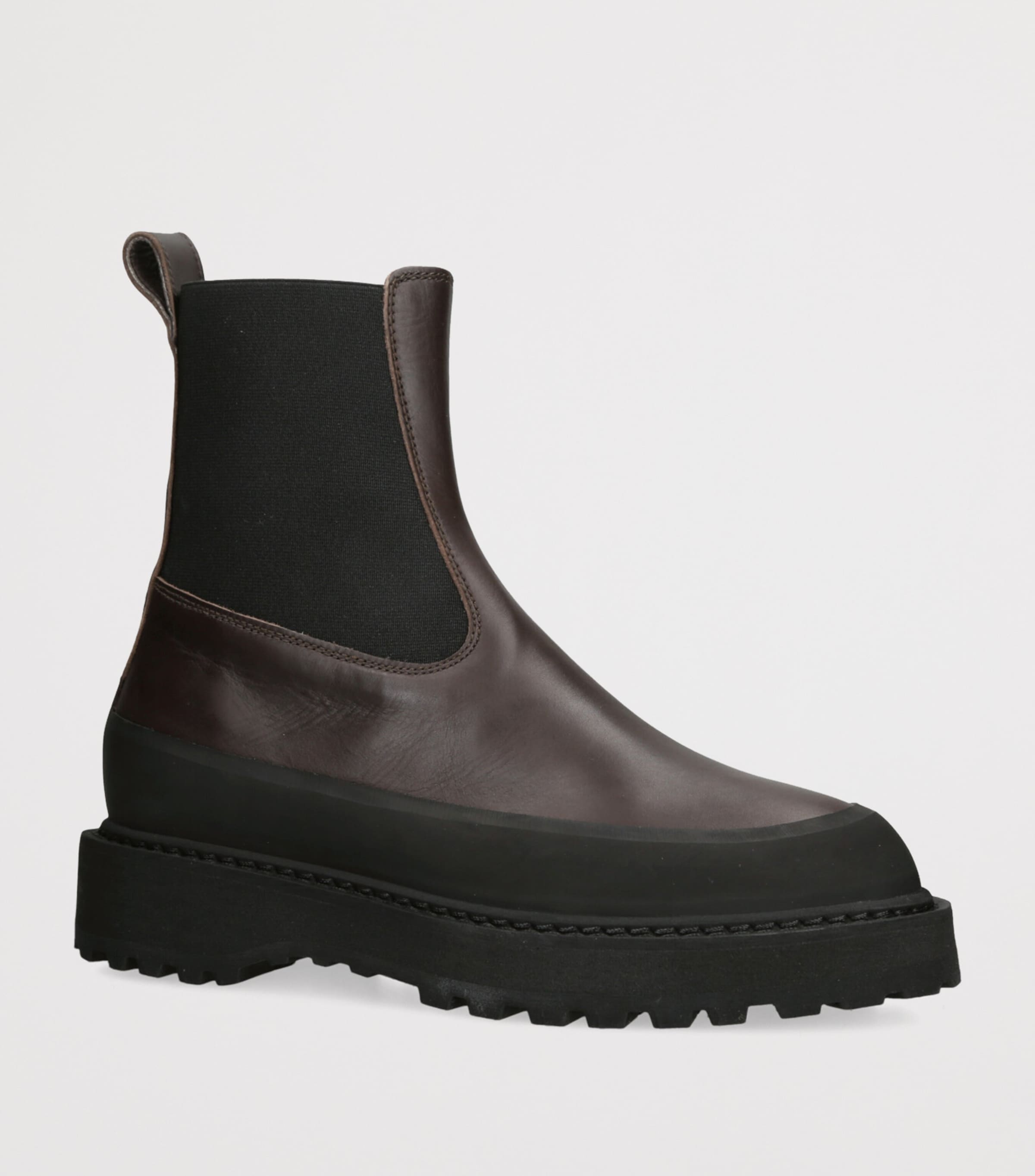 Leather Dolomite Chelsea Boots 25 DARK BROWN Image 3