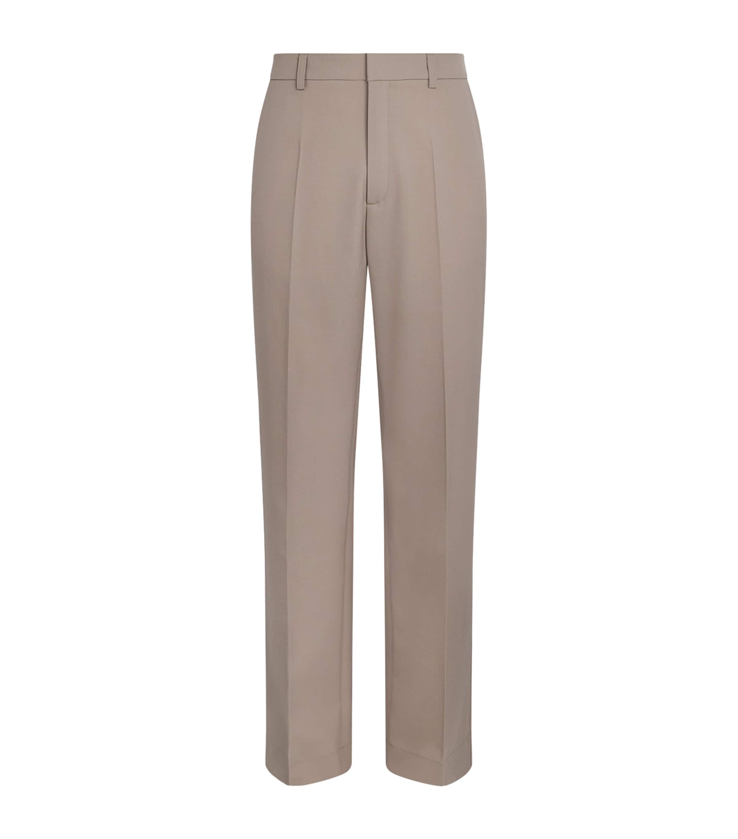 Séfr Mens Javier Wide-Leg Trousers Light Summer Taupe Image 1