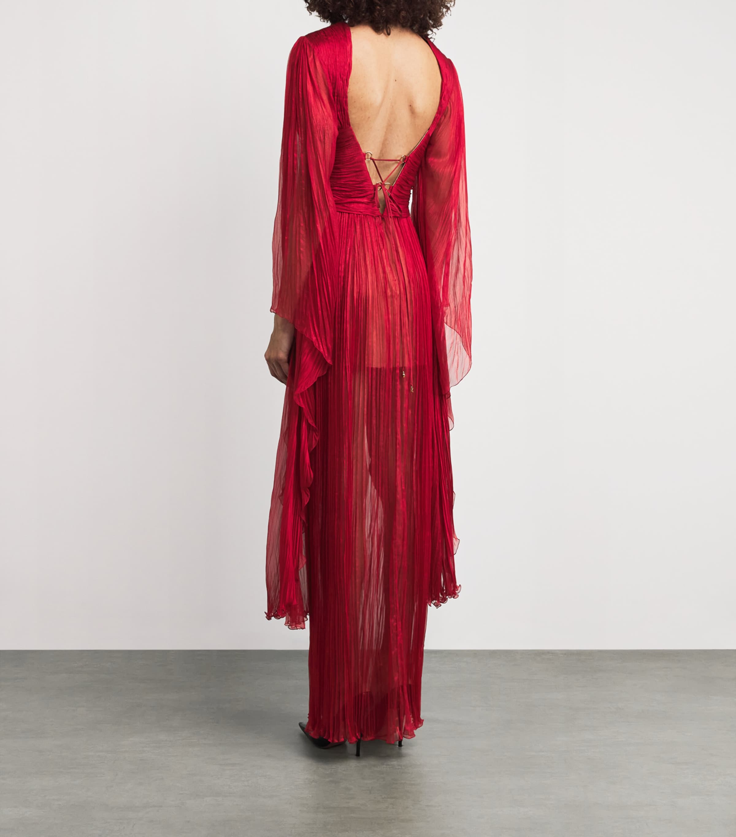 Silk Flared-Sleeve Catia Maxi Dress SALSA Image 3