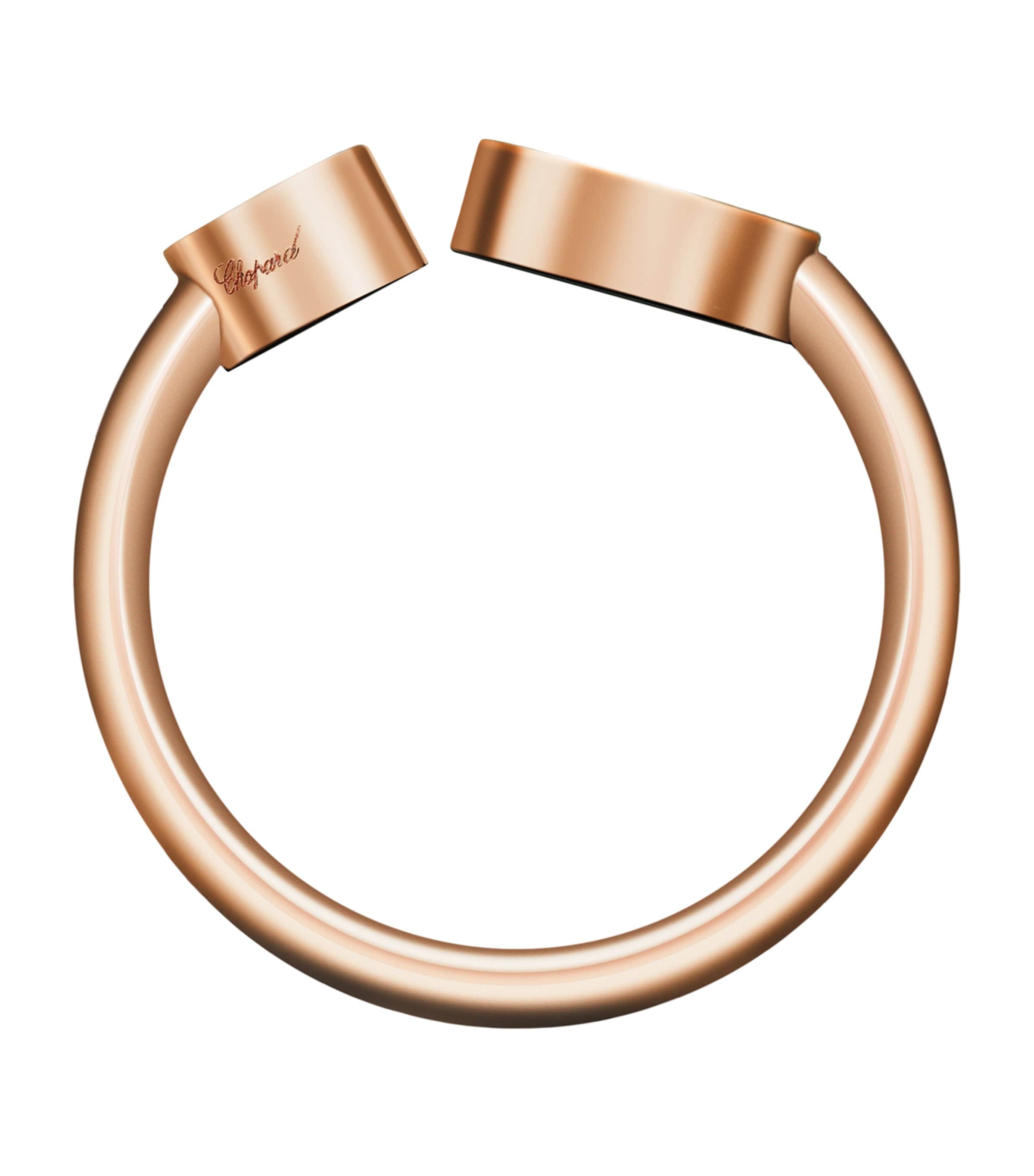 Rose Gold and Diamond Happy Hearts Ring Image 2