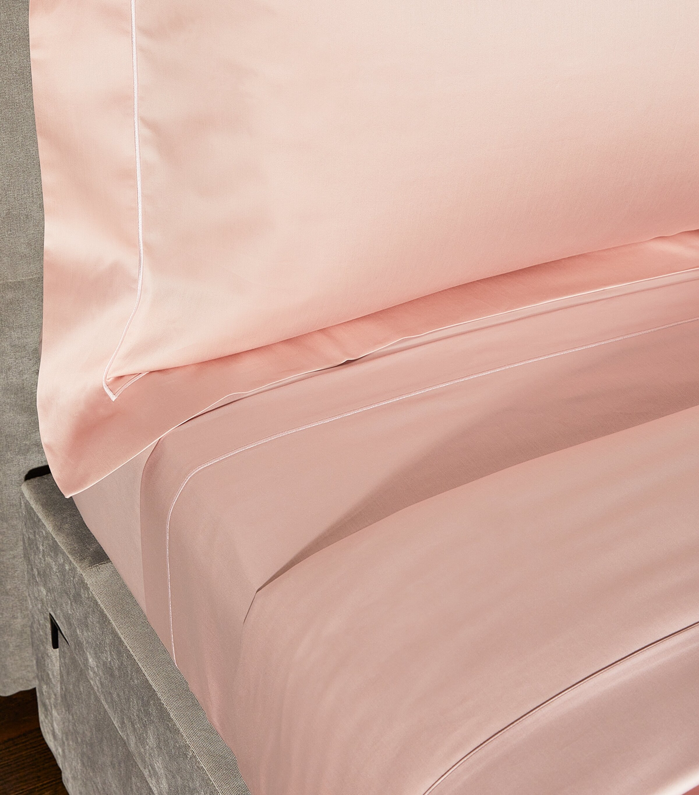 Bourdon Super King Duvet Cover Set (260cm x 220cm) NUAGE ROSE Image 6