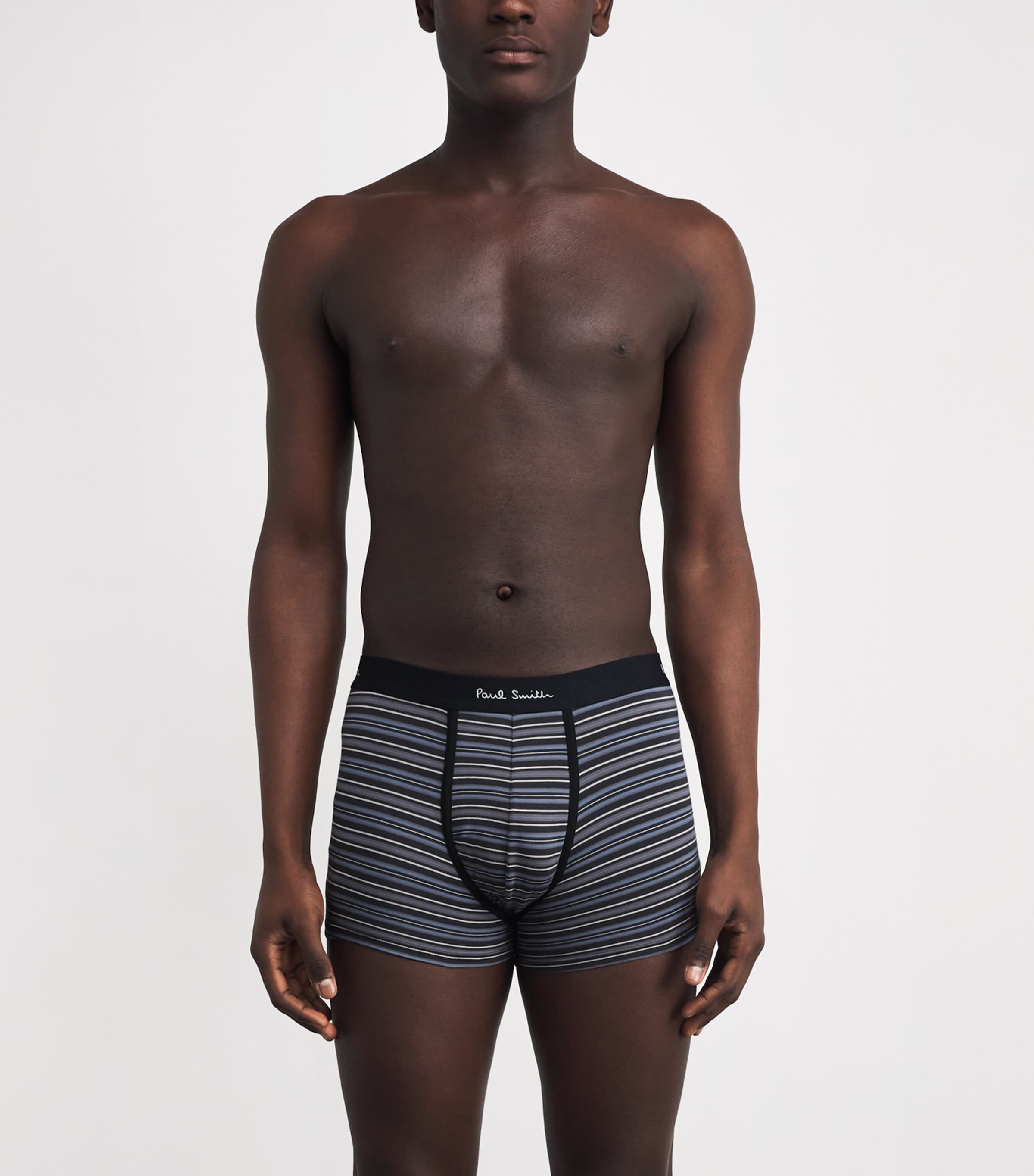 Stretch-Cotton Trunks (Pack of 3) 79 BLACK Image 2