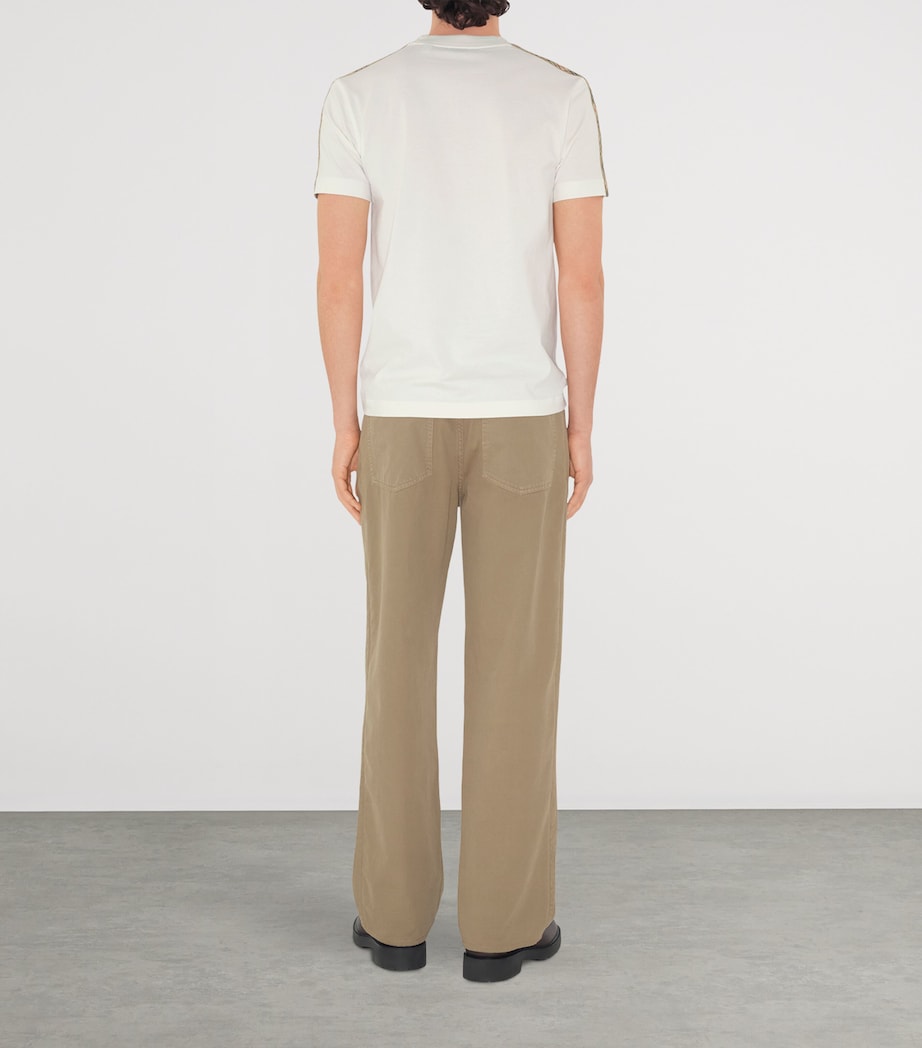 Check-Trim T-Shirt CHALK Image 4