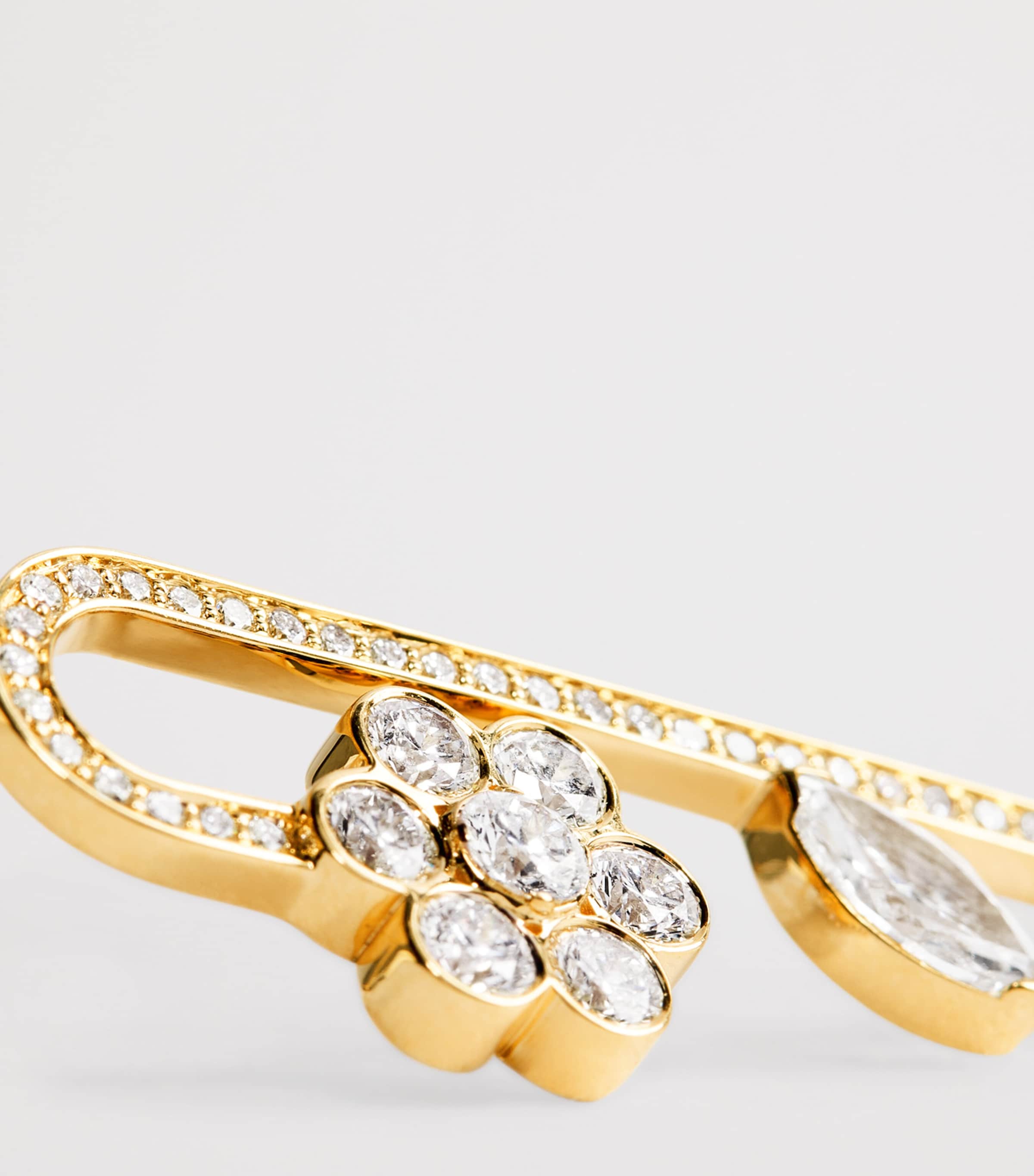 Yellow Gold and Diamond Tournesol Single Left Earring YELLOW GOLD Image 6