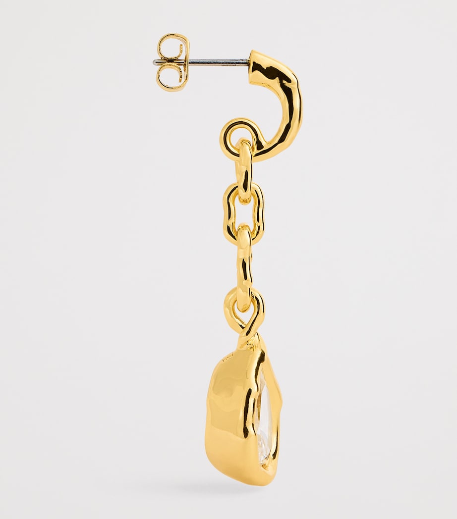 Gold-Plated Asterales Drop Earrings GOLD Image 4