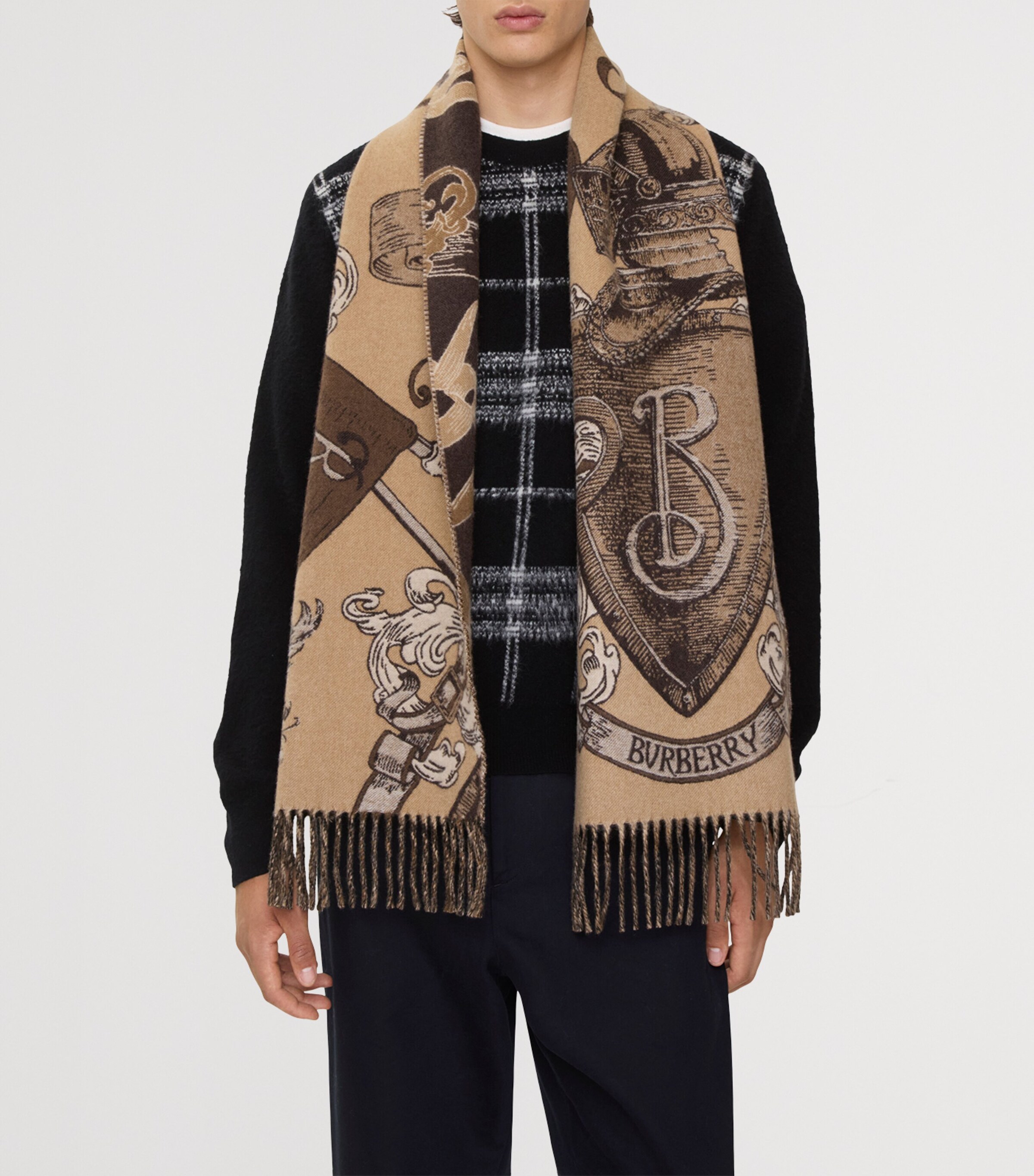 Cashmere EKD Scarf SAND Image 5