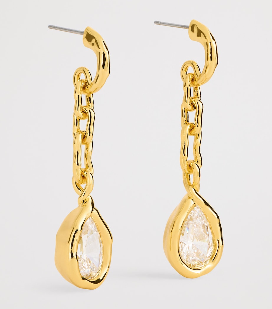 Gold-Plated Asterales Drop Earrings GOLD Image 3
