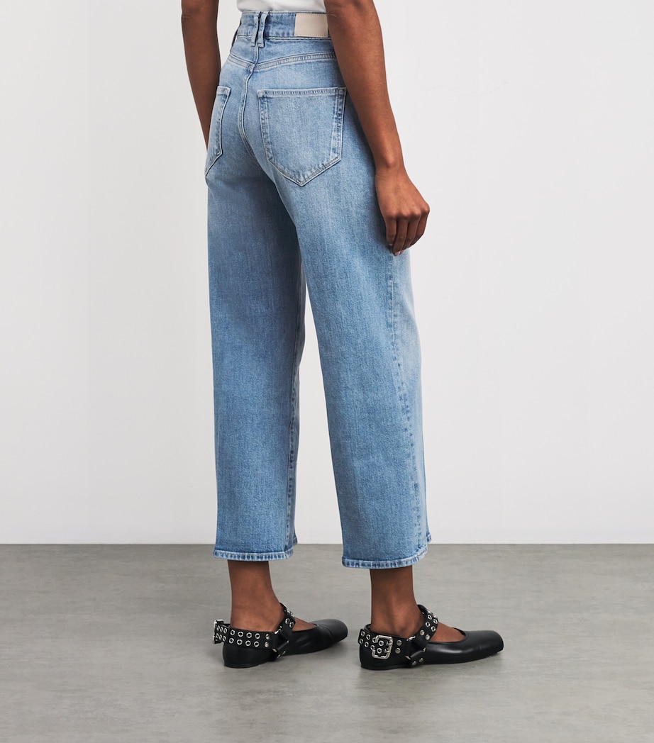 PAIGE Womens Anessa Ankle Wide-Leg Jeans Marlena Image 4