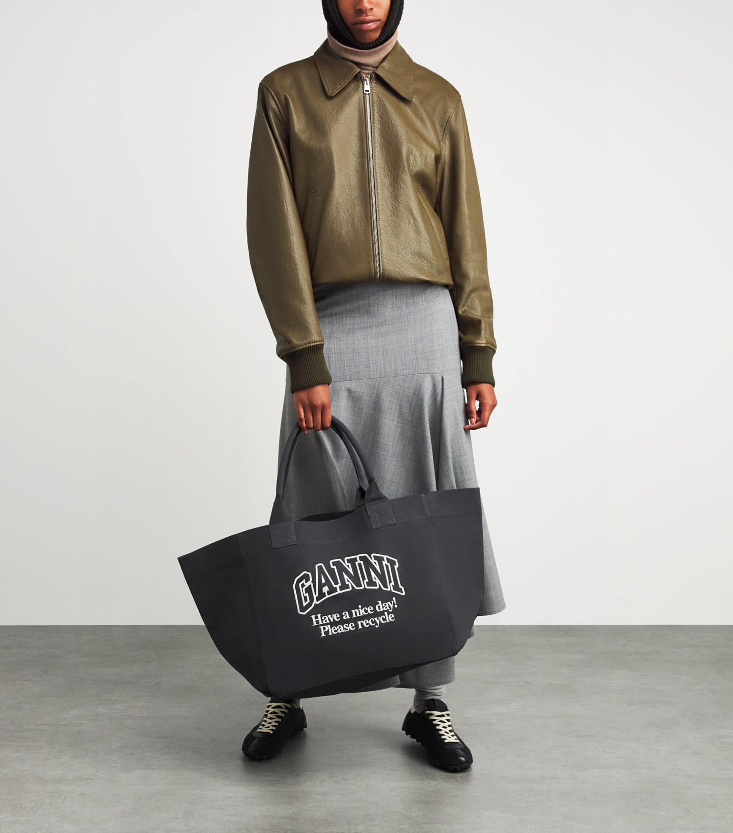 XXL Recycled Cotton Tote Bag 252 PHANTOM Image 2