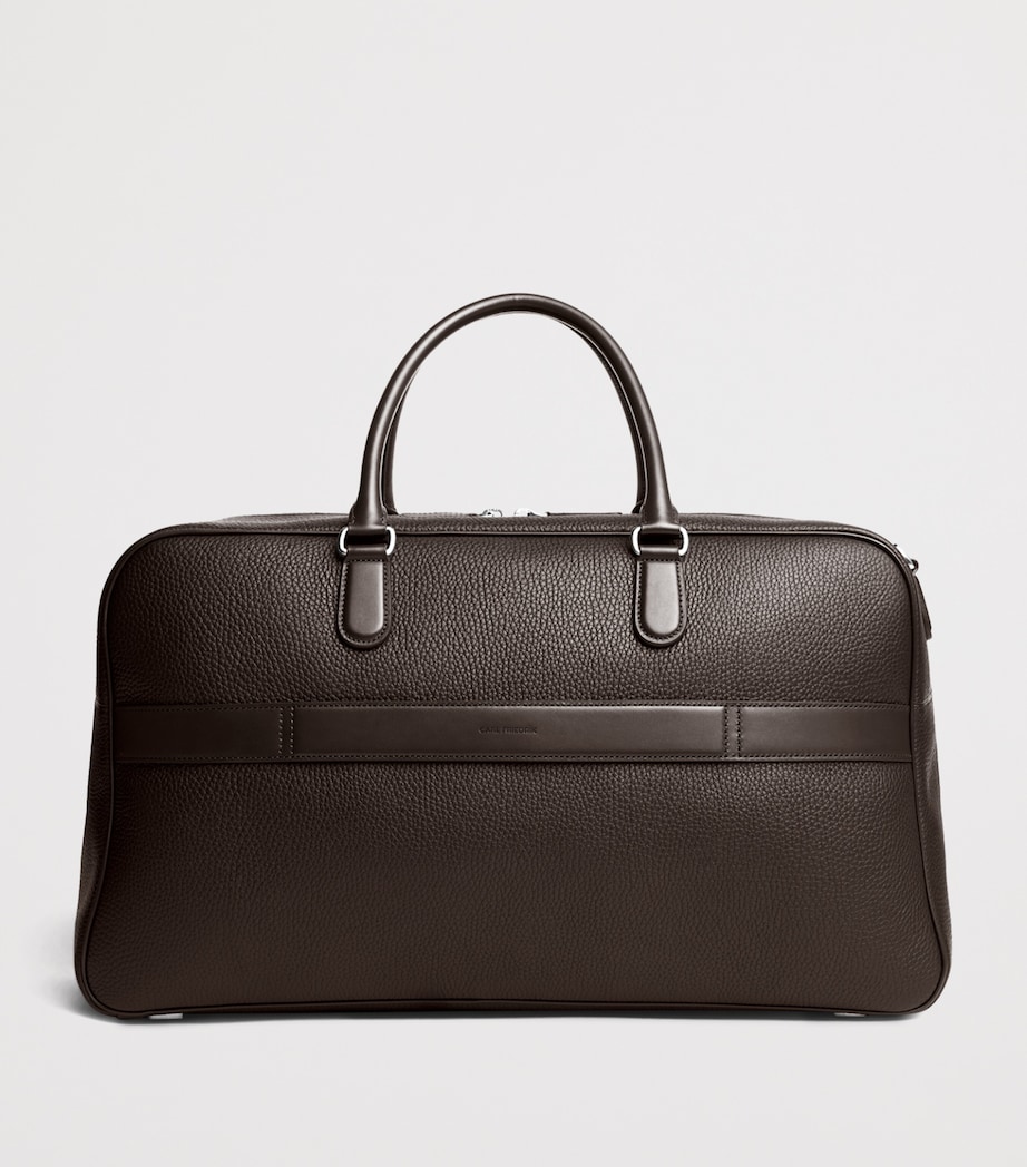 Carl Friedrik Leather Granville Duffle Bag Chocolate Image 7