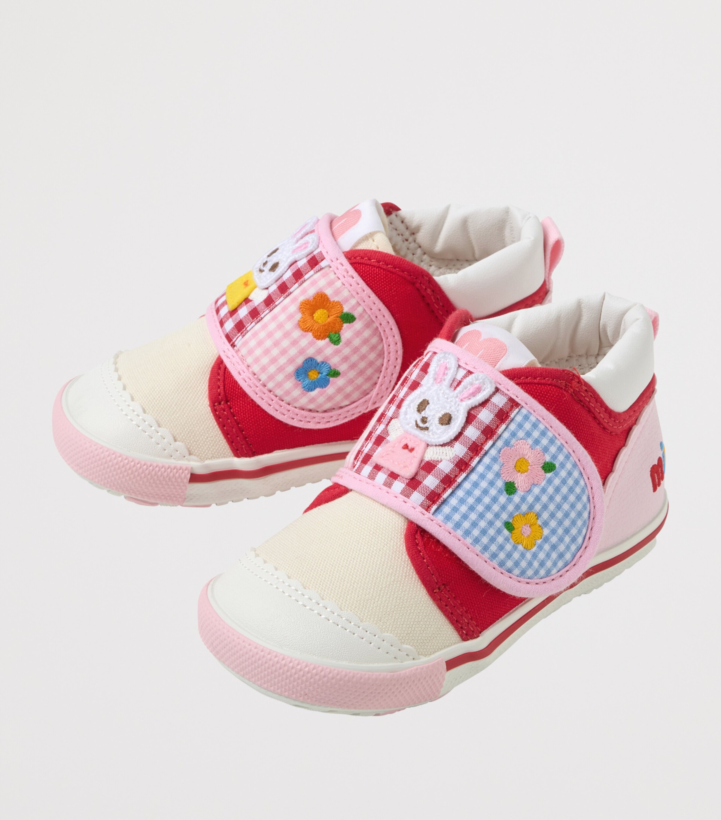Miki House Cotton-Blend Embroidered Sneakers Image 2