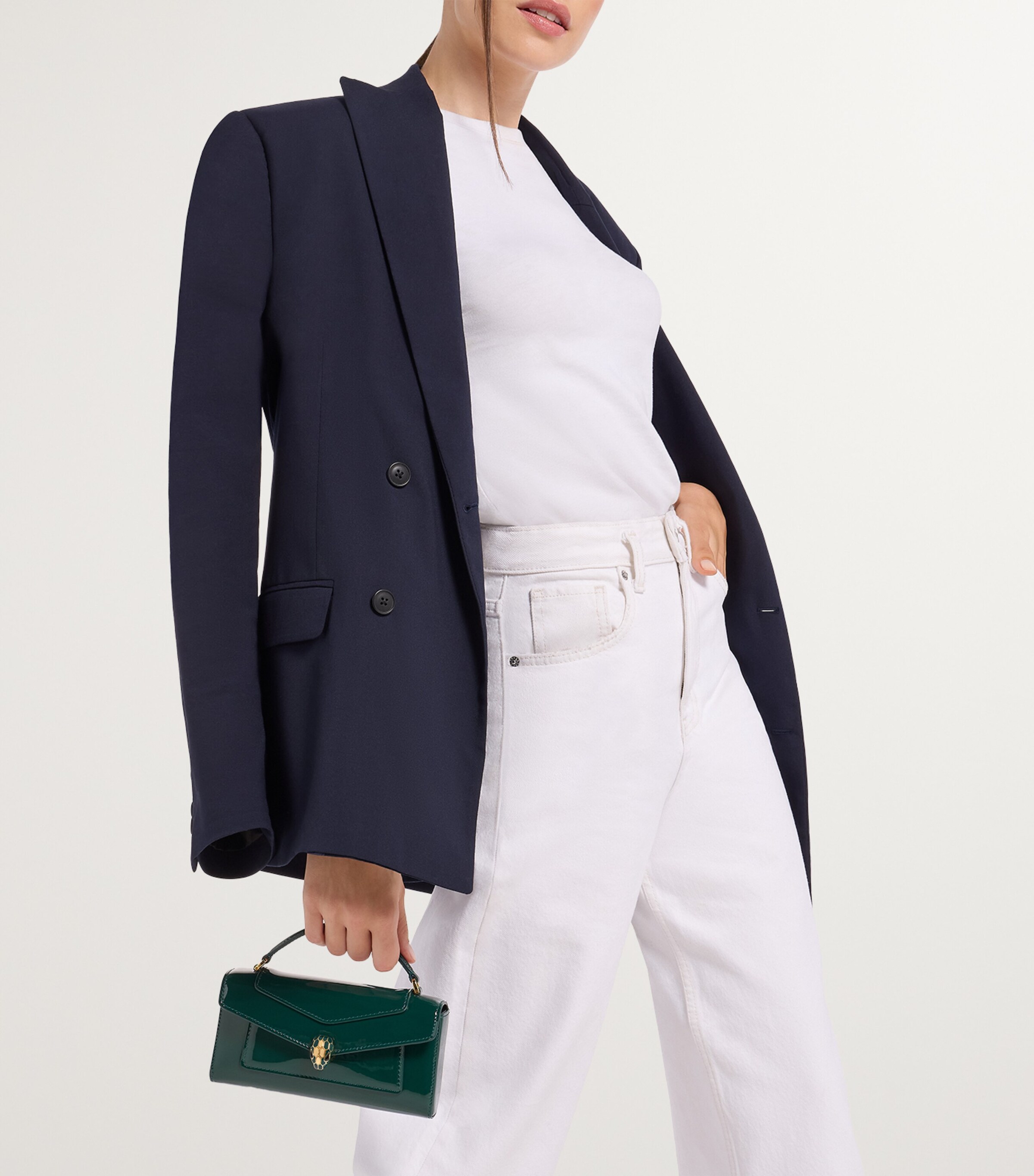 Bvlgari Green Serpenti Forever Cross-Body Phone Bag | Harrods UK